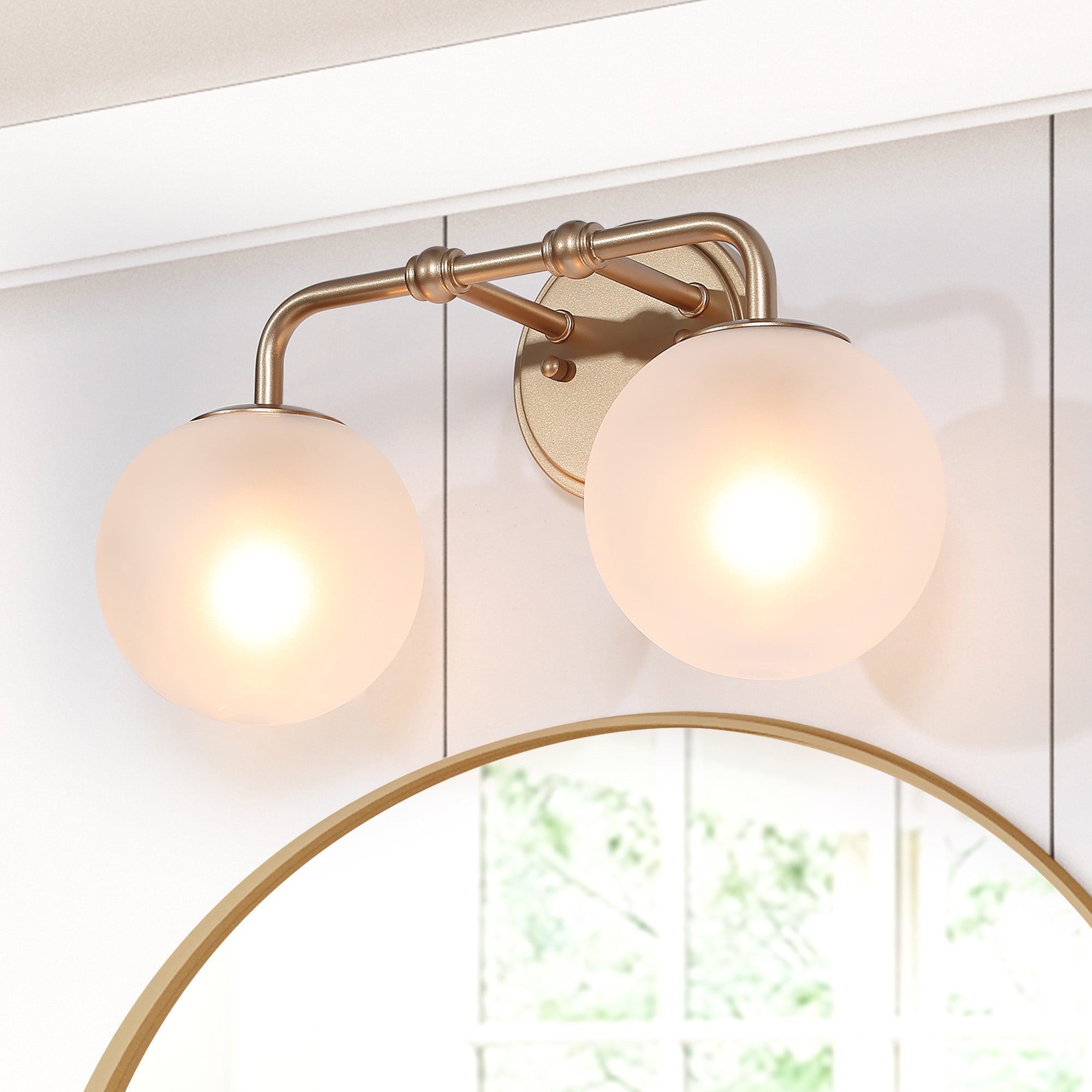 Uolfin N3AIMN-LWS24397-Y7 2 -Light Matte Gold Modern/contemporary Ambient