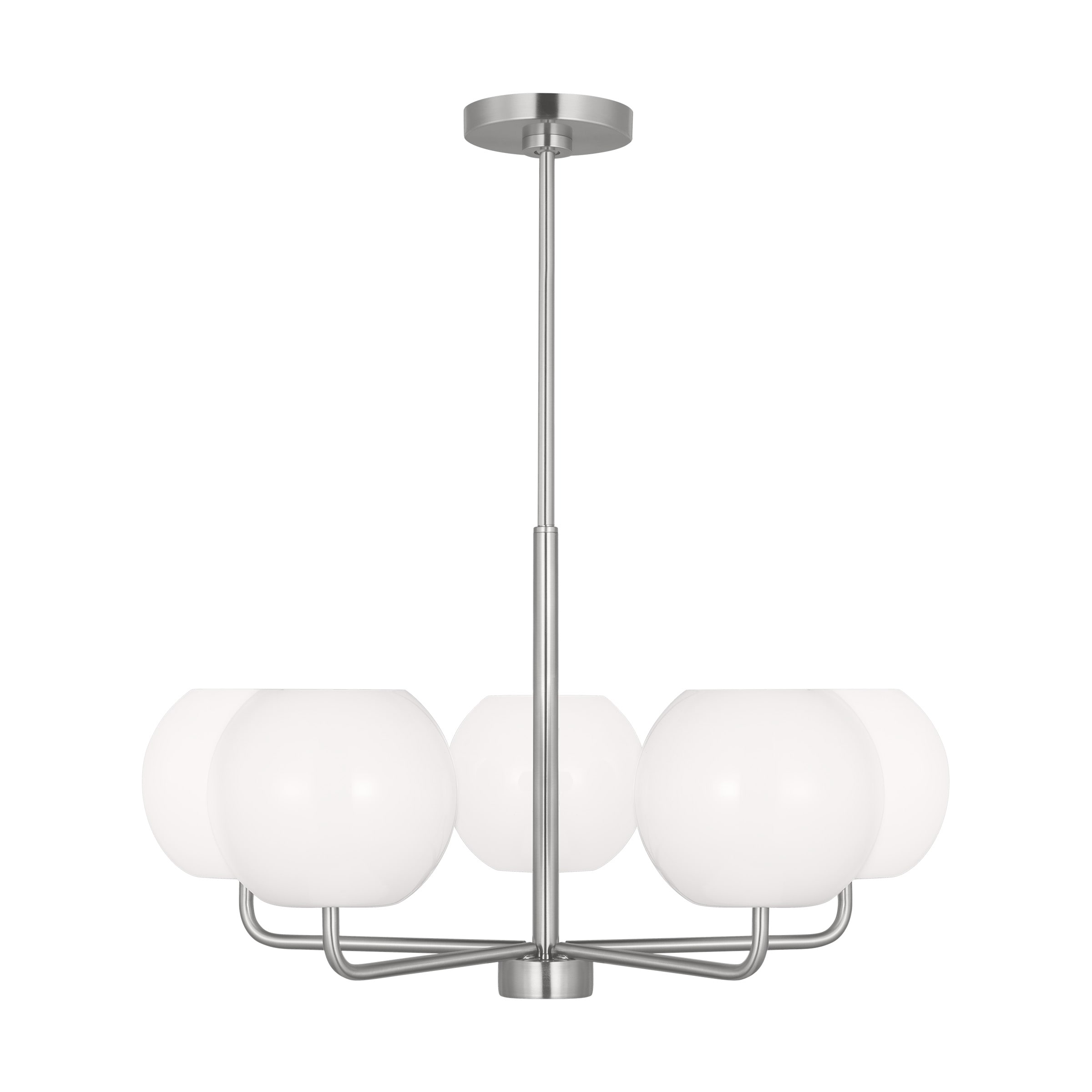 Generation Lighting GLC1055BS Rory 5 -Light Brushed Gray Modern/contemporary For Use in Dining Rooms, Foyers, Living Rooms Chandelier