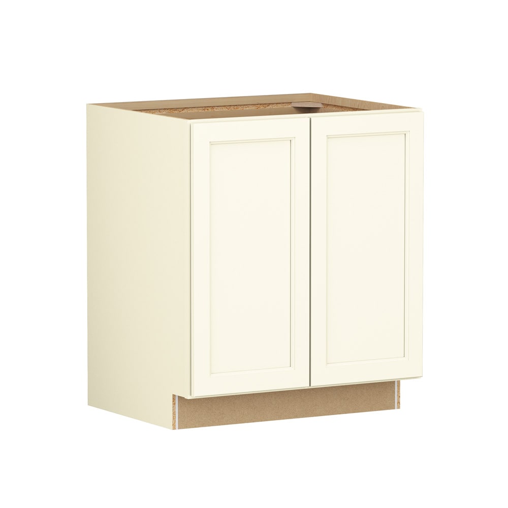 Shenandoah - Glasson 30-in W x 34.5-in H x 24-in D Vanilla Painted Base Fully Assembled Cabinet R...