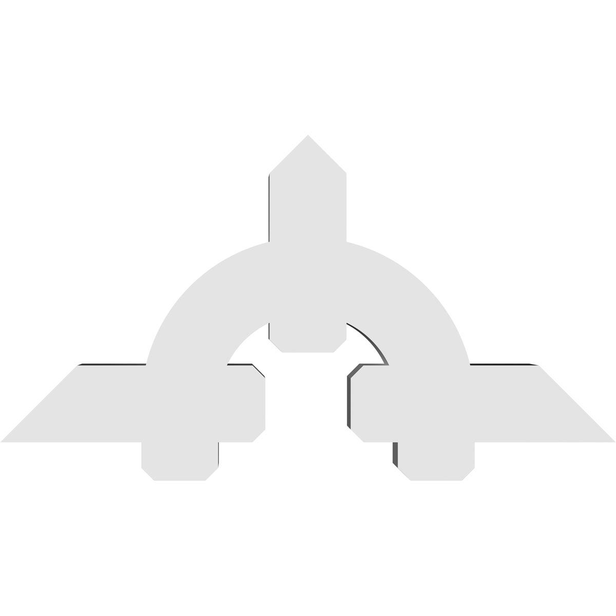 Ekena Millwork GBP048X24X0606ERI00 Exterior-Brackets-Braces - View #4