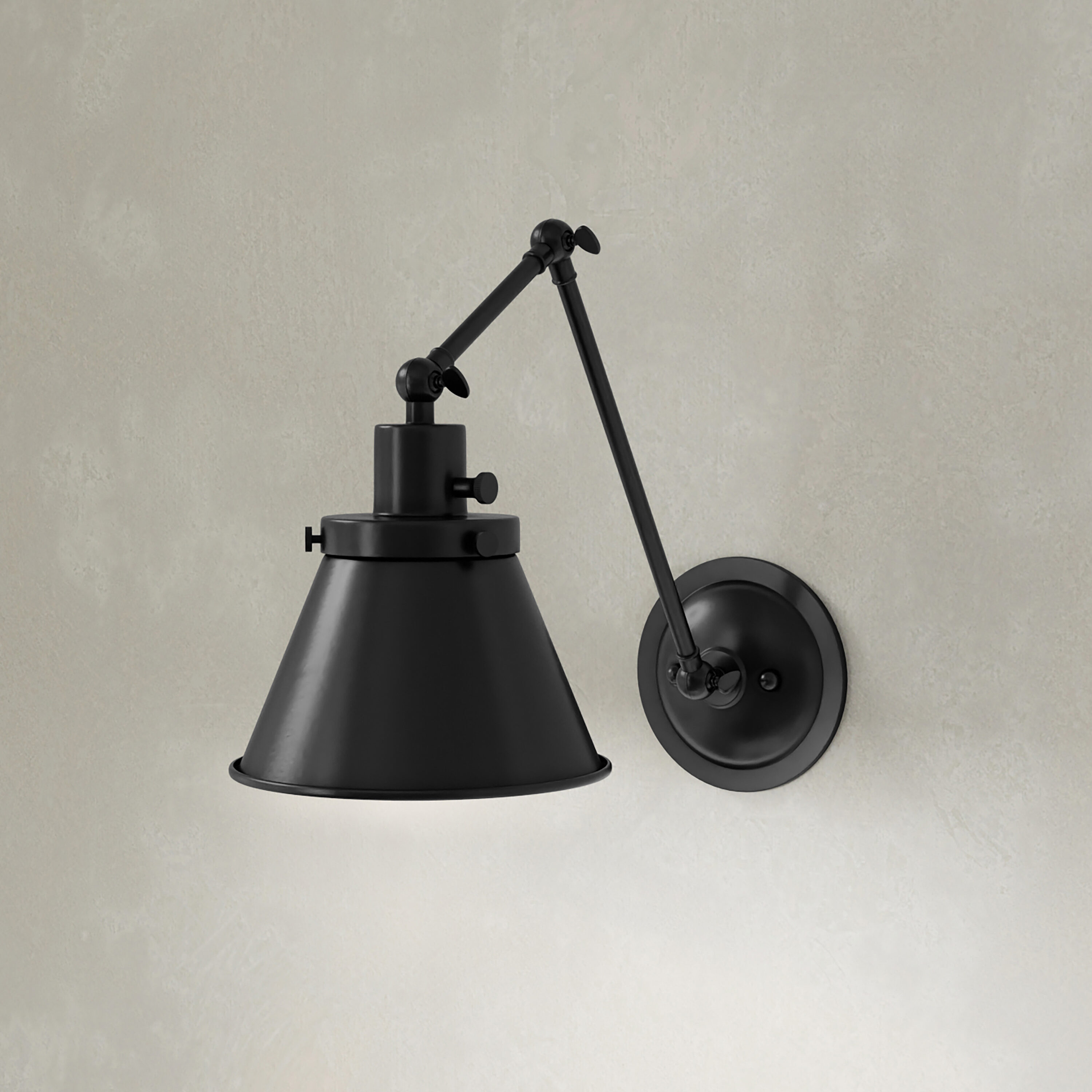 Progress Lighting P710095-031 Hinton 8.25-in W 1 -Light Black Coastal Wall Sconce