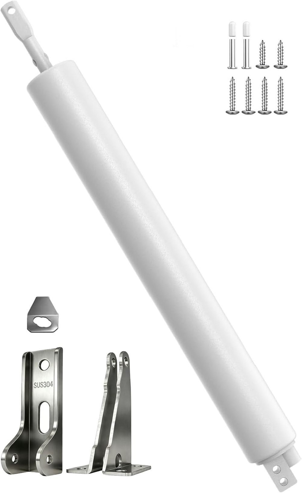 Etokfoks  Stainless Steel Screen Door Closer Storm Door Closer Adjustable Quiet Closing Hold Open Corrosion Resistant