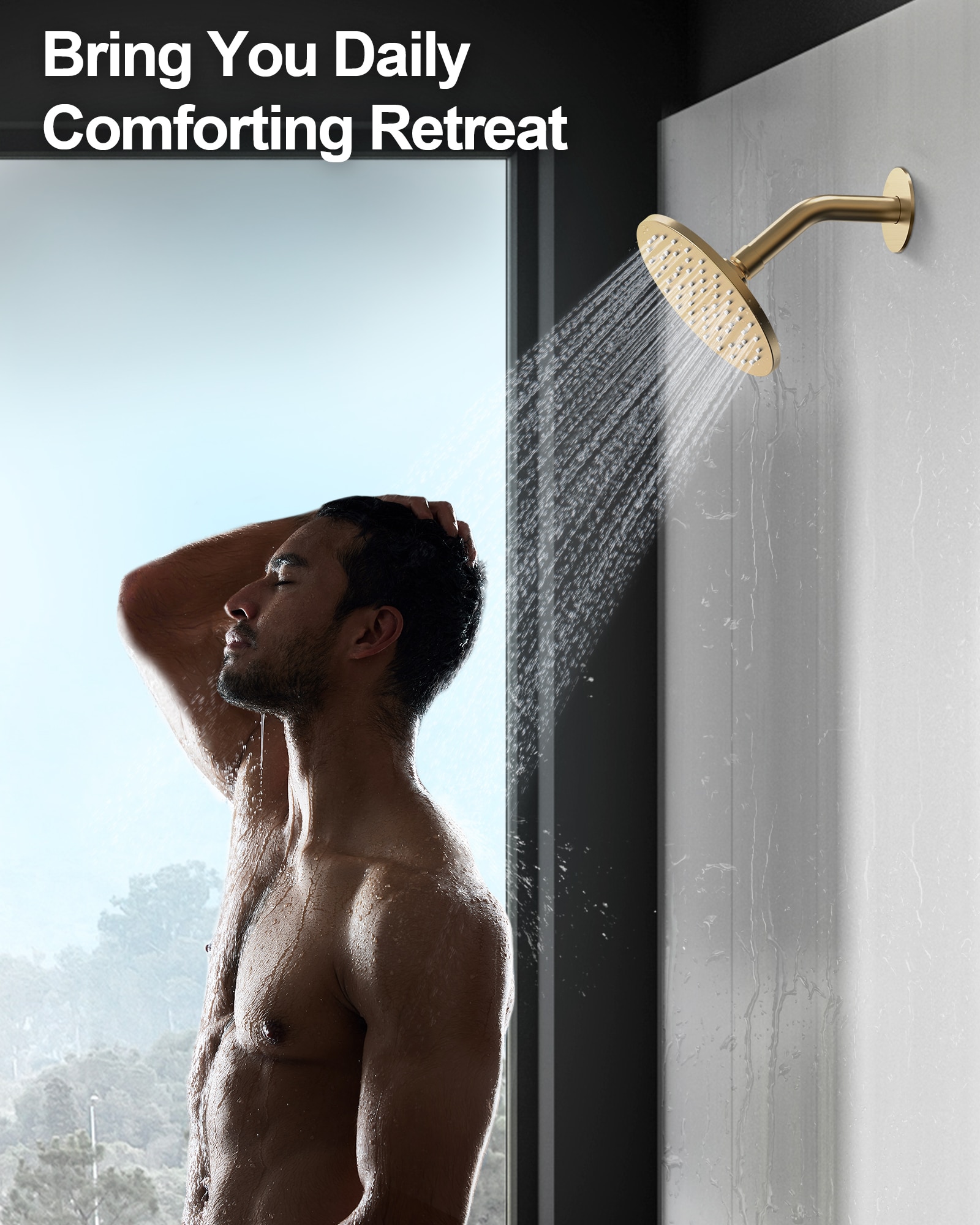 GRANDJOY FL2559-BG Tub-Shower-Faucets - View #6