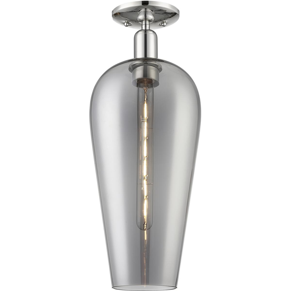 Innovations Lighting  716-1C-PN-G456-8SM Chelsea Semi-Flush Mount Polished Nickel