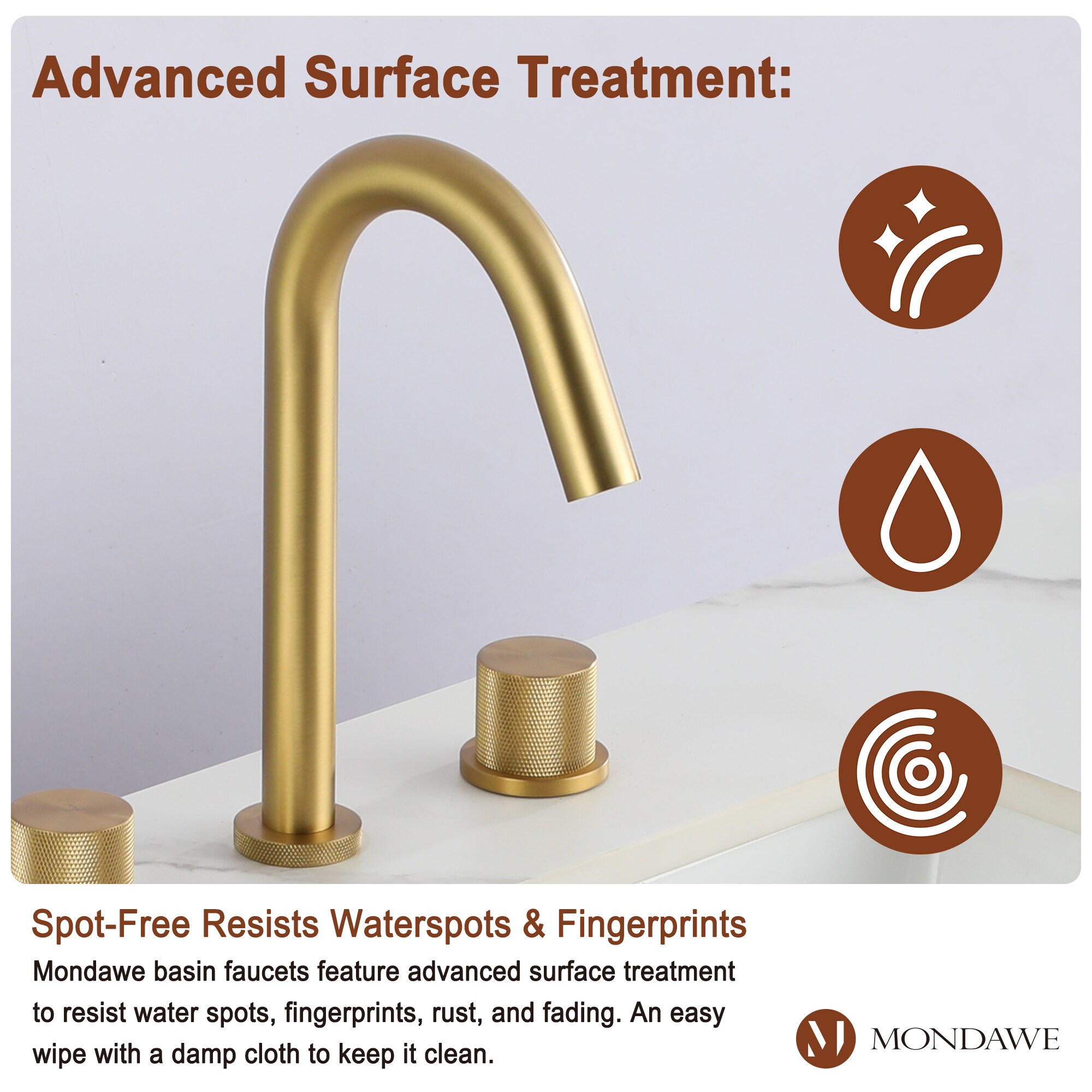 Mondawe OR-Q06NSF-DG Lavatory-Faucets - View #5