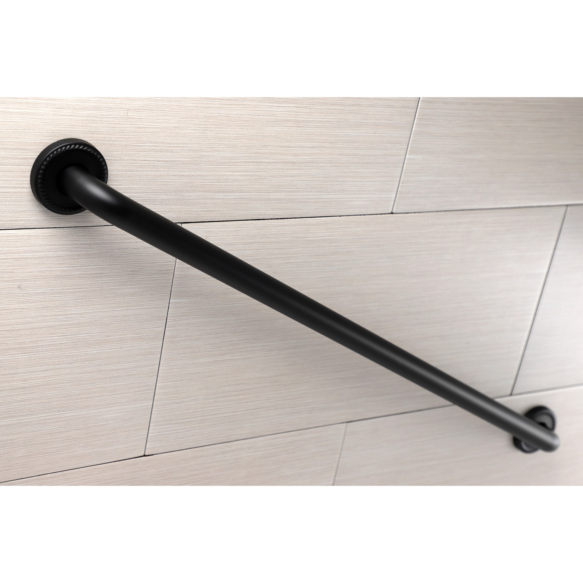 Kingston Brass WLDR814360 Laurel 36-in Matte Black Wall mount ADA Compliant Grab Bar ( 330-lb Weight Capacity )