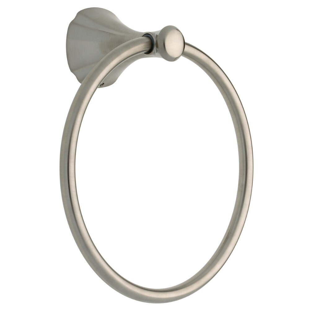 Delta Addison Brilliance Stainless Steel Wall Mount Towel Ring in the ...