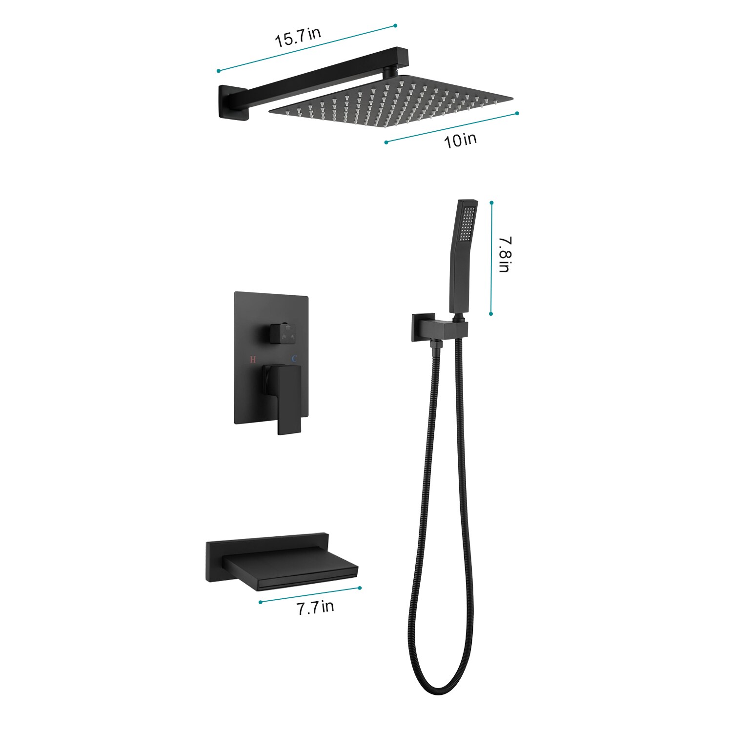 Dexmalle W928P343956 Bath-Shower-Facc - View #3