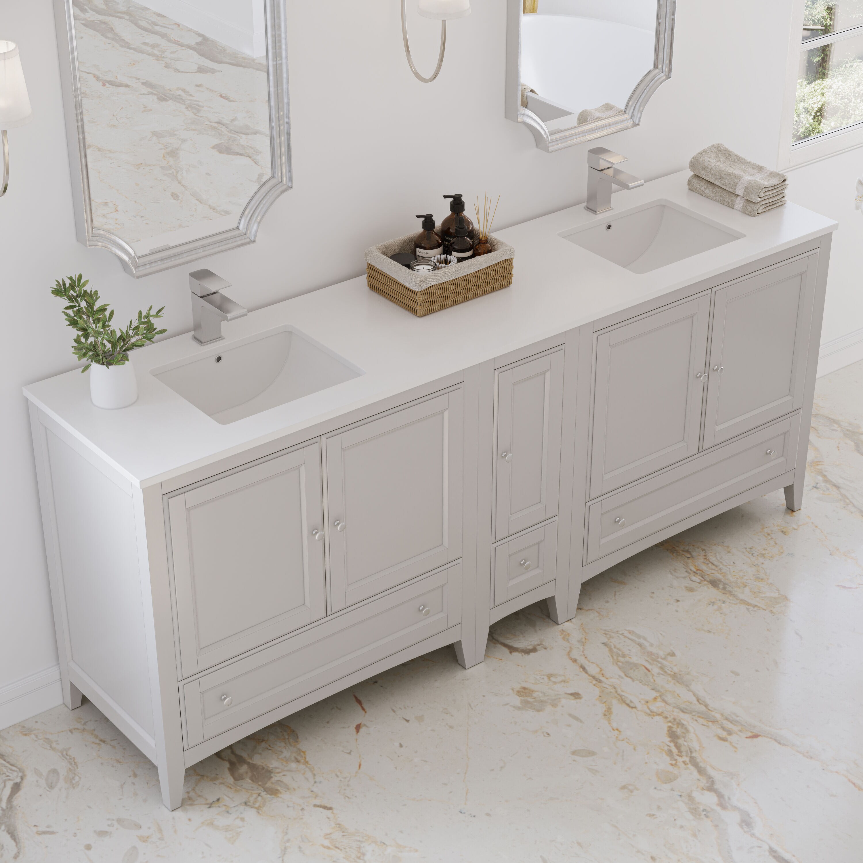 Fresca FCB20-361236AW-CWH-U Bath-Vanity-Combo - View #4