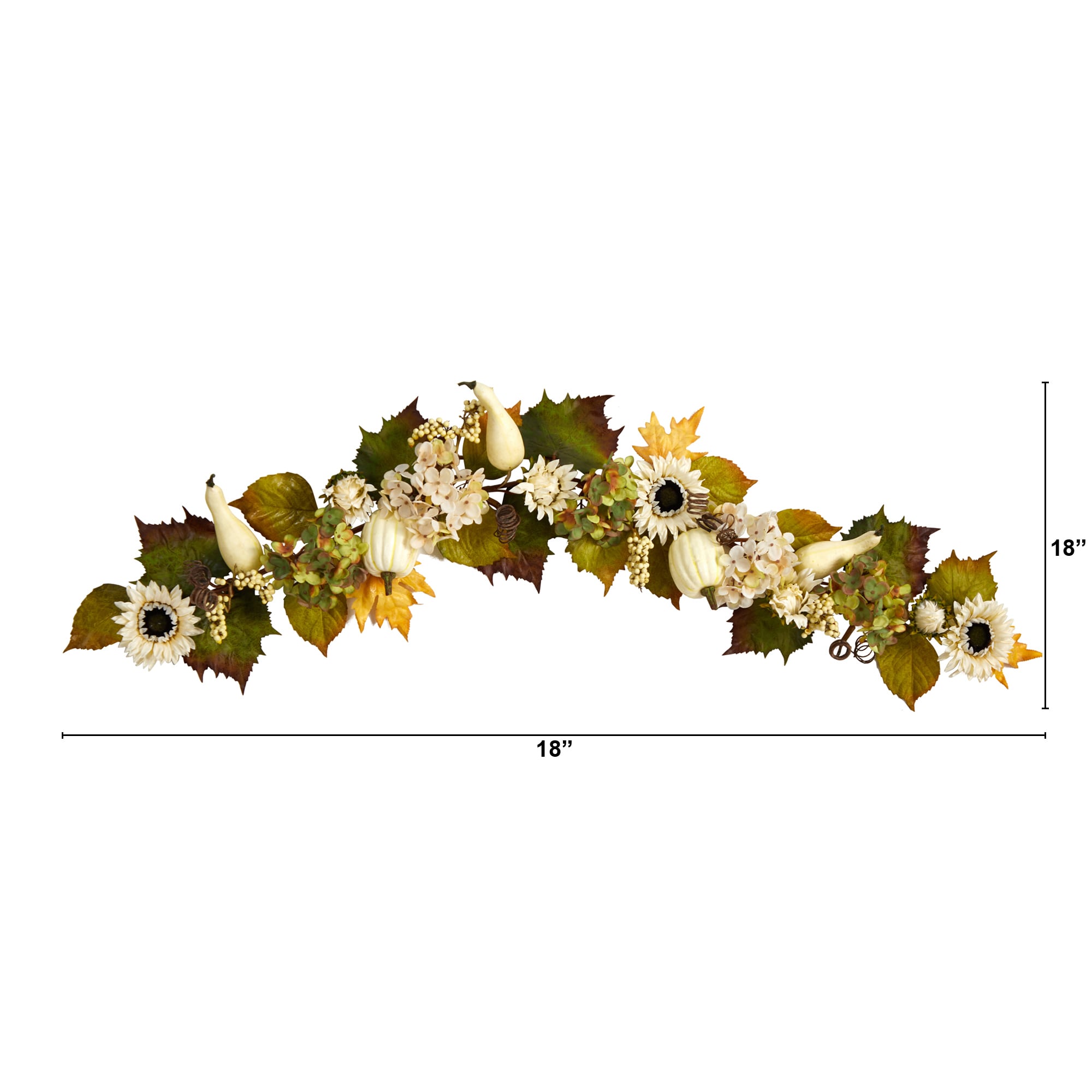 Nearly Natural W1242 Artificial-Thanksgiving-Wreaths - View #3