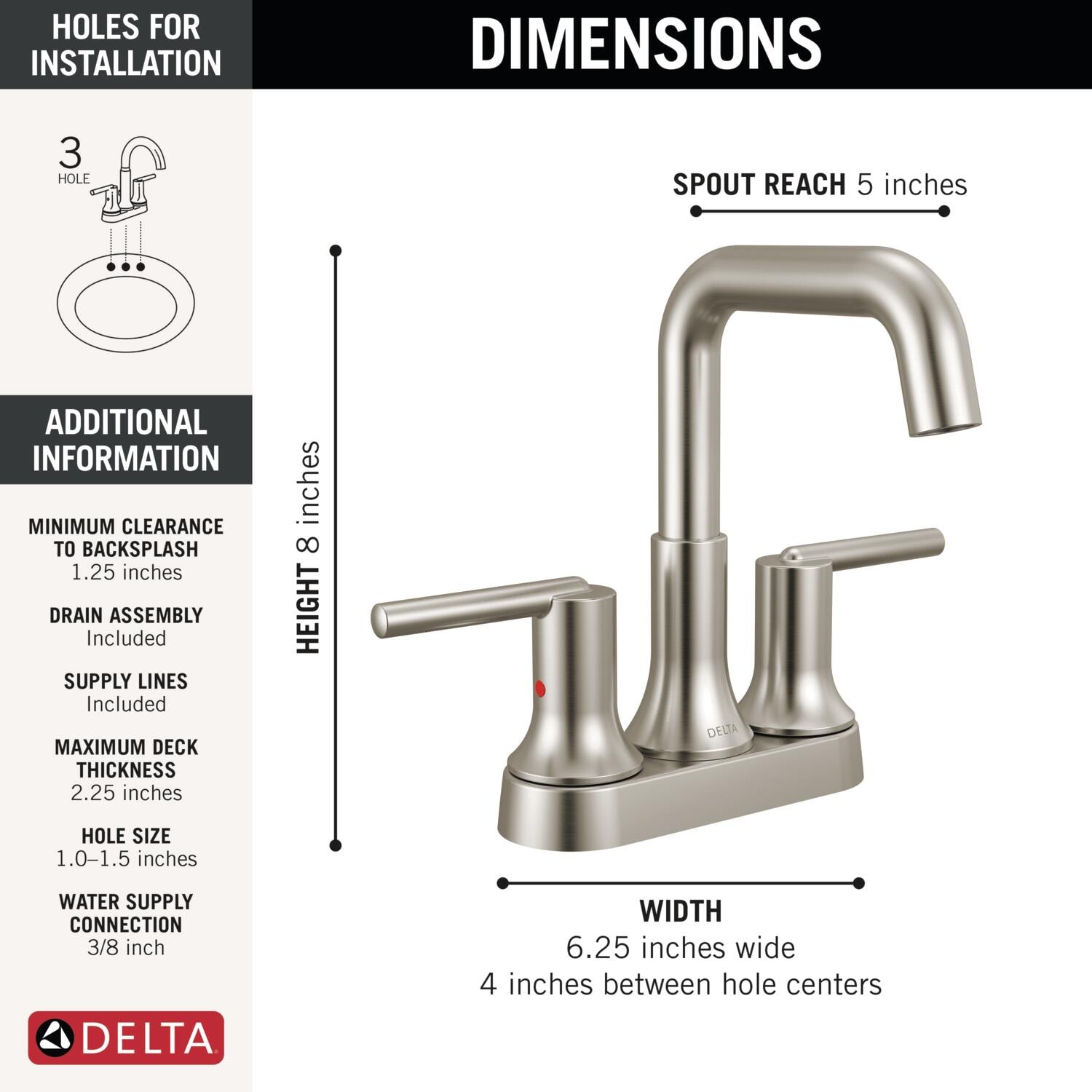 Delta 2554-SSMPU-DST Lavatory-Faucets - View #5