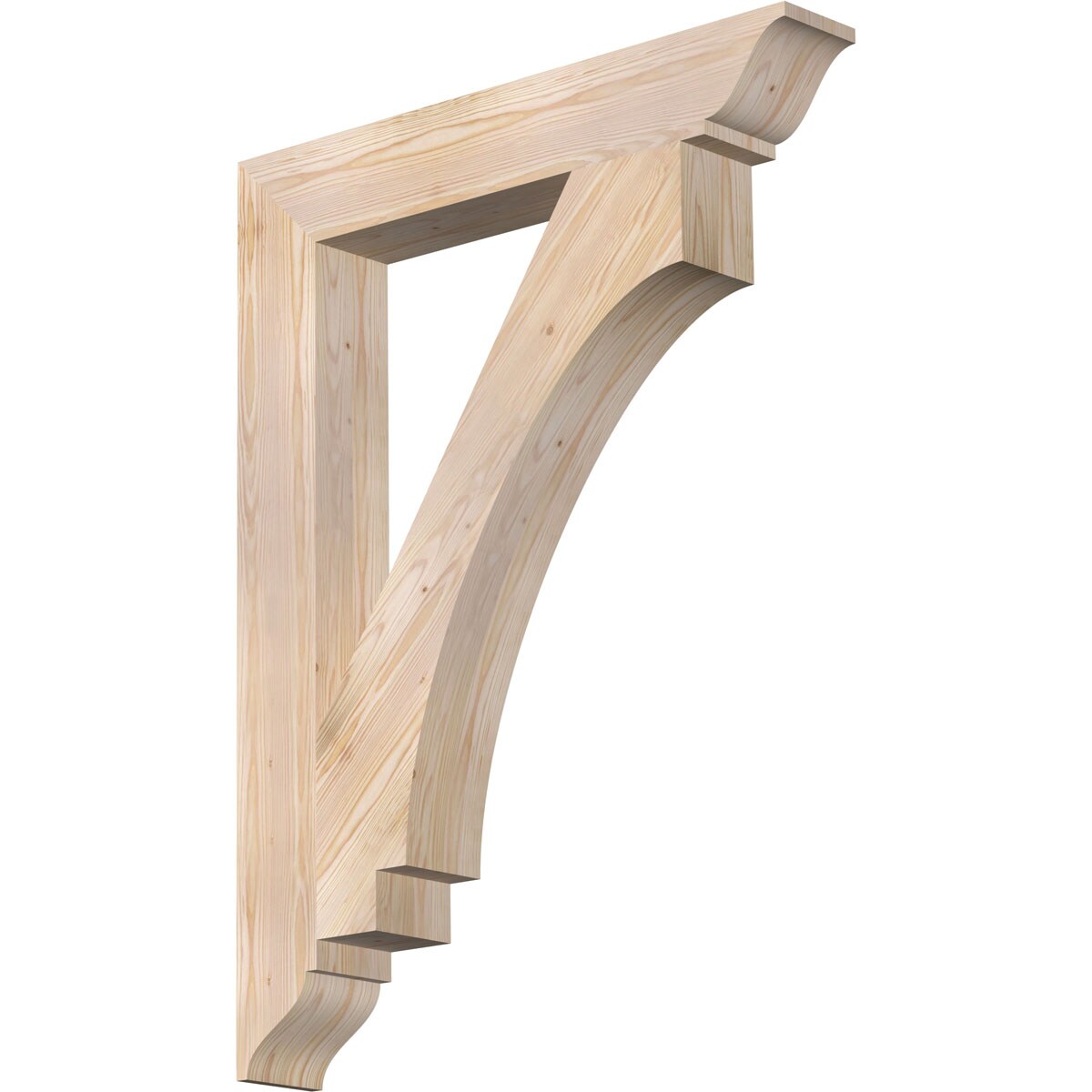Ekena Millwork BKT06X36X48IMP01SDF Imperial traditional smooth 5-1/2-in x 36-in x 48-in Douglas fir Brown Wood Standard bracket