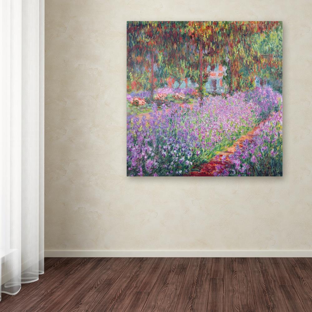 Trademark Fine Art BL01178-C1818GG Multicolor Framed 18-in H x 18-in W Museum Art Print on Canvas Claude Monet Multicolor Framed 18-Inches H x 18-Inches W Museum art Canvas Print