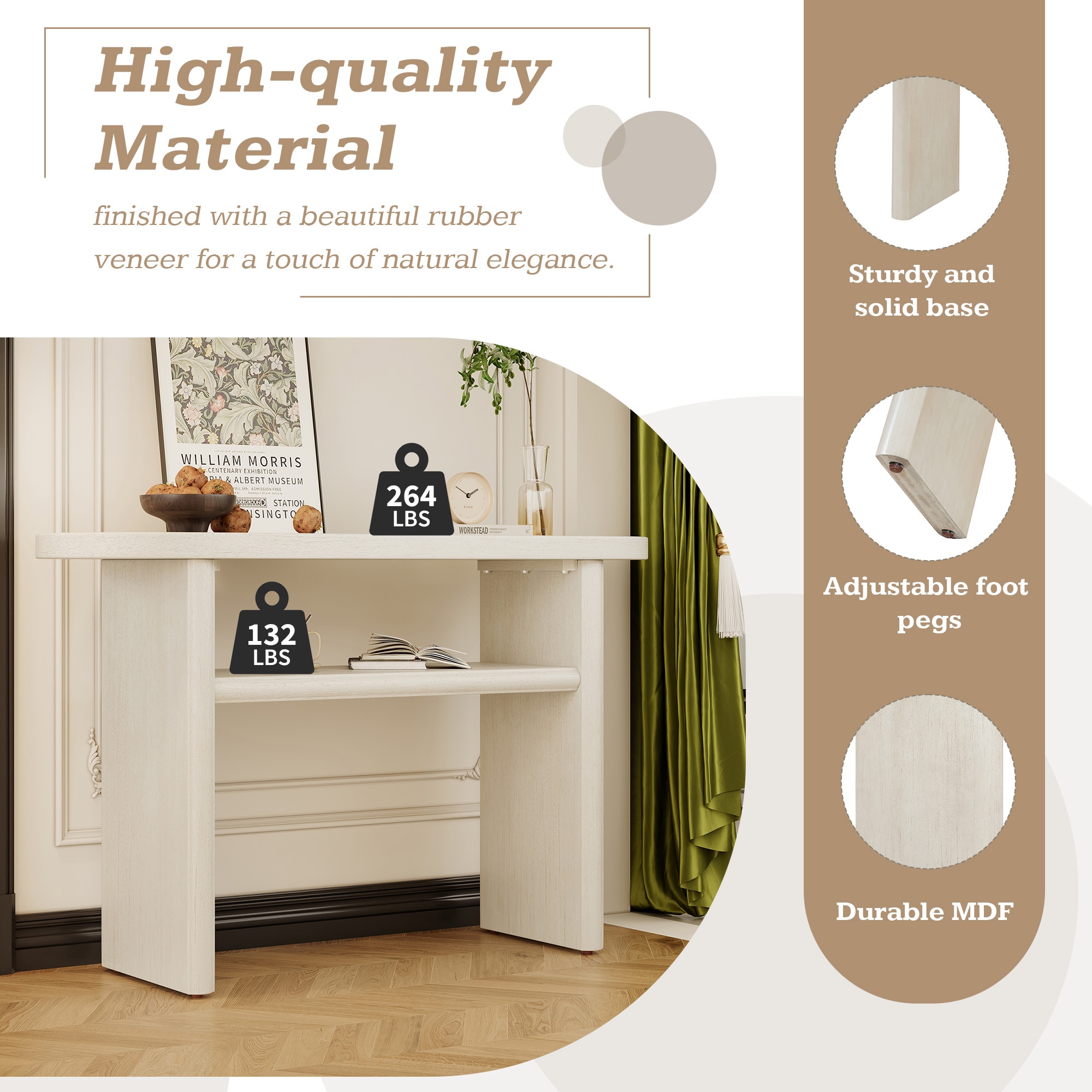 SINOFURN SYA330167GY Console-Sofa-Tables - View #8