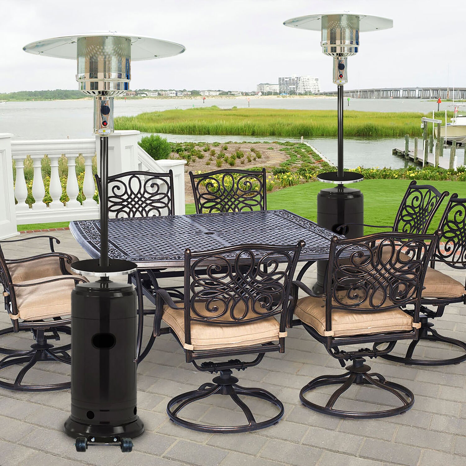 Hanover HAN004BLK-CV Outdoor-Gas-Patio-Heaters - View #9