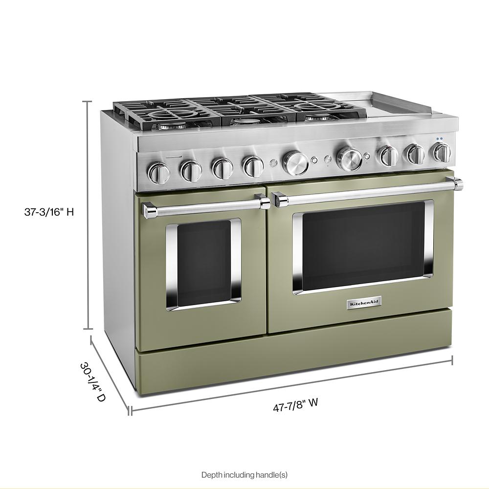 Kitchenaid dual fuel online range double oven