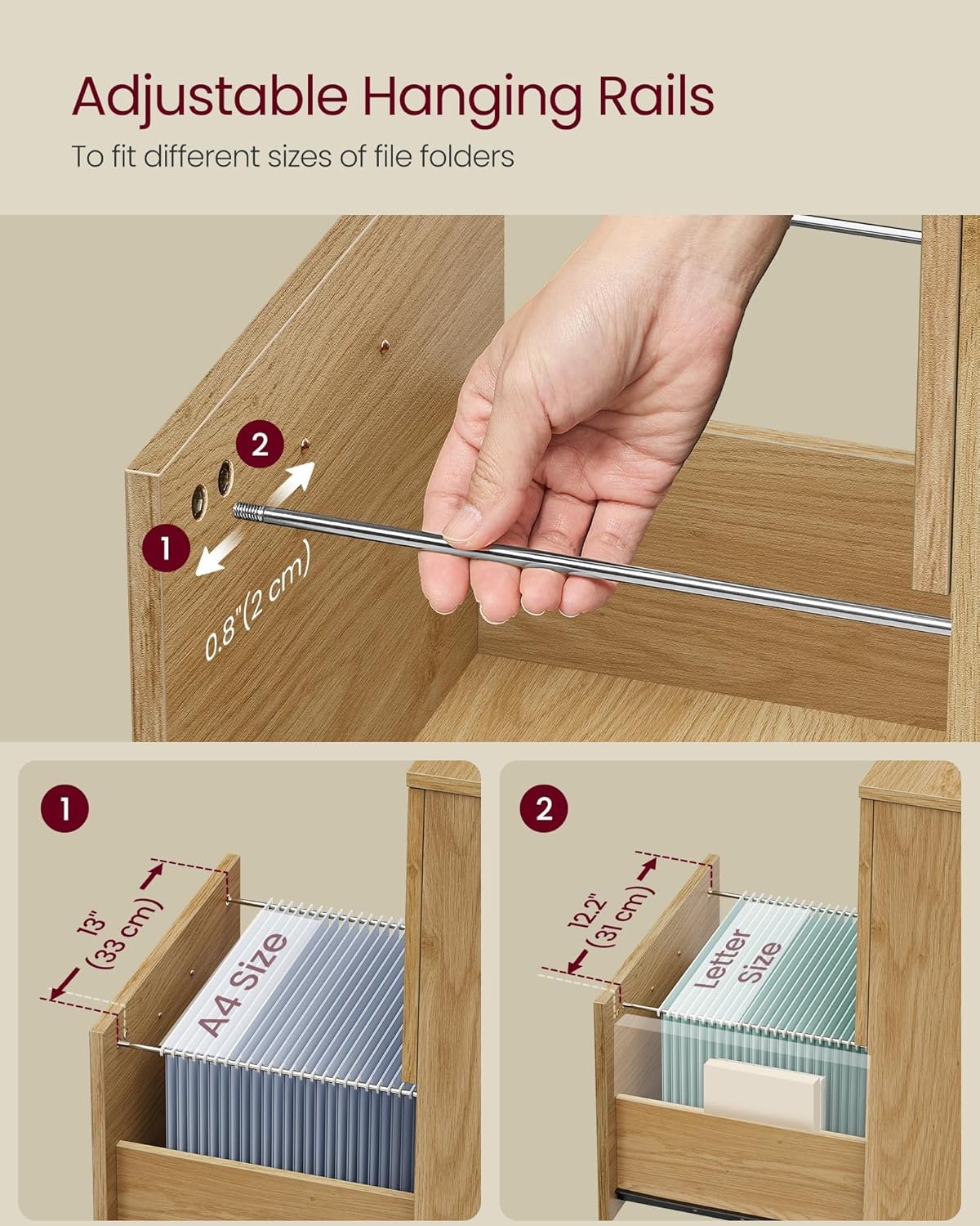 SONGMICS HOME OFC040Y70 Filing-Cabinets - View #3