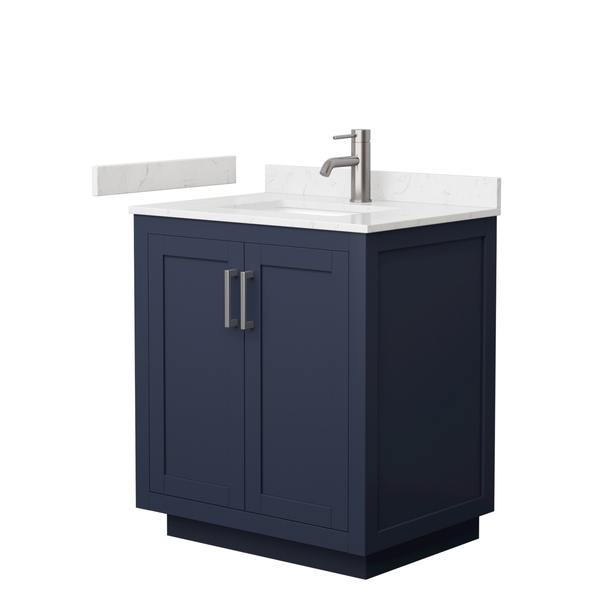 Diamond NOW Cassidy 30-in Deep Blue Single Sink Bathroom Vanity with White  Cultured Marble Top in the Bathroom Vanities with Tops department at