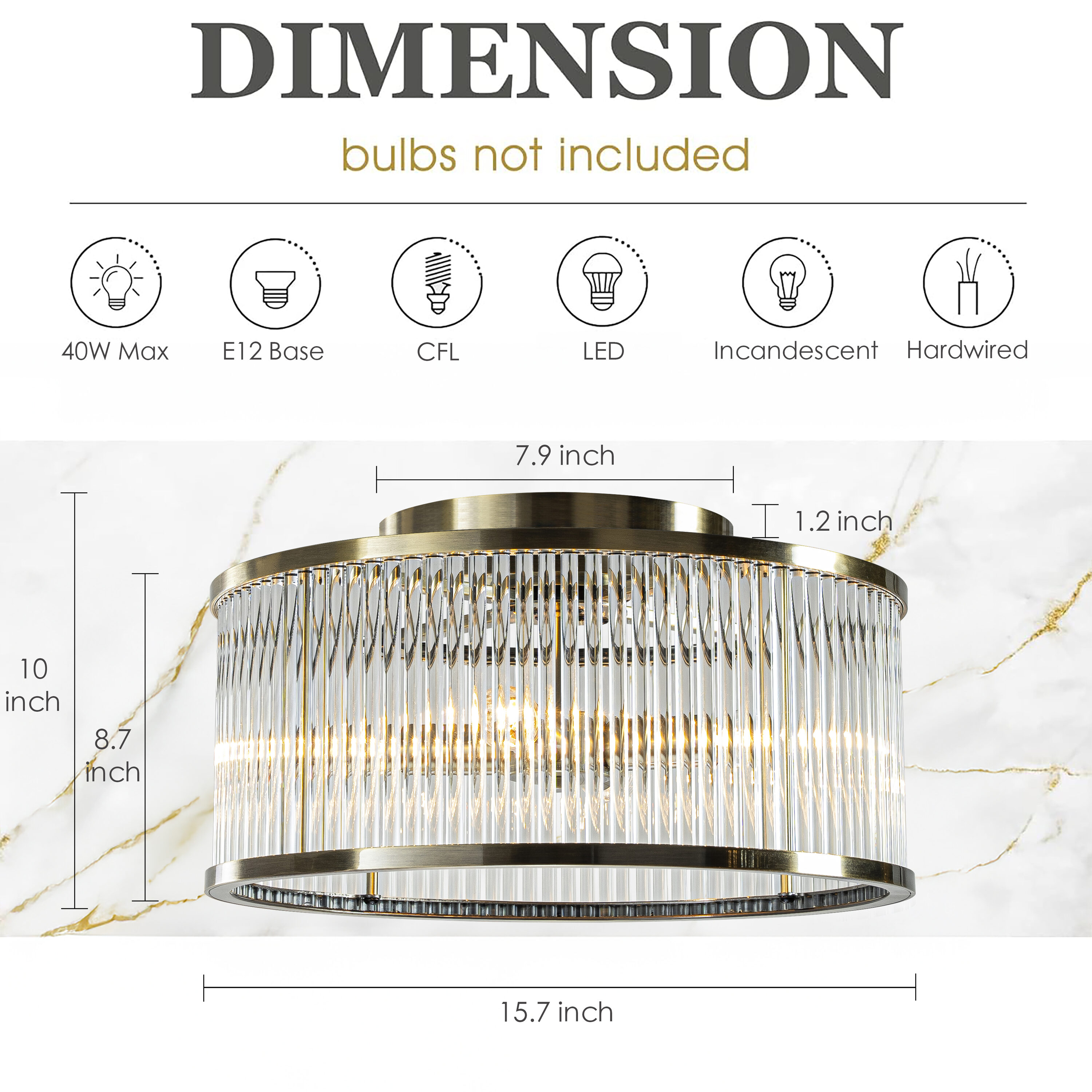 AloaDecor Lighting LC7209D40BZ10A flushmounts - View #3