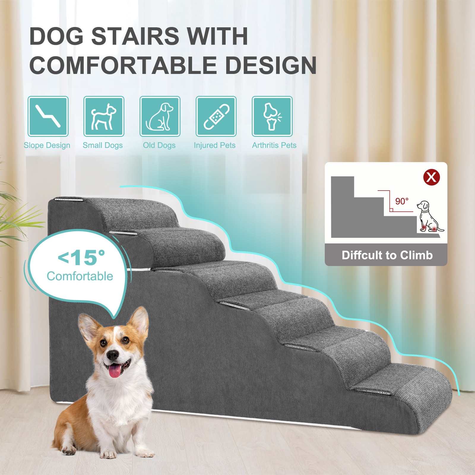 DOCRED I1331650-GY-S-LS2 Pet-Steps - View #2