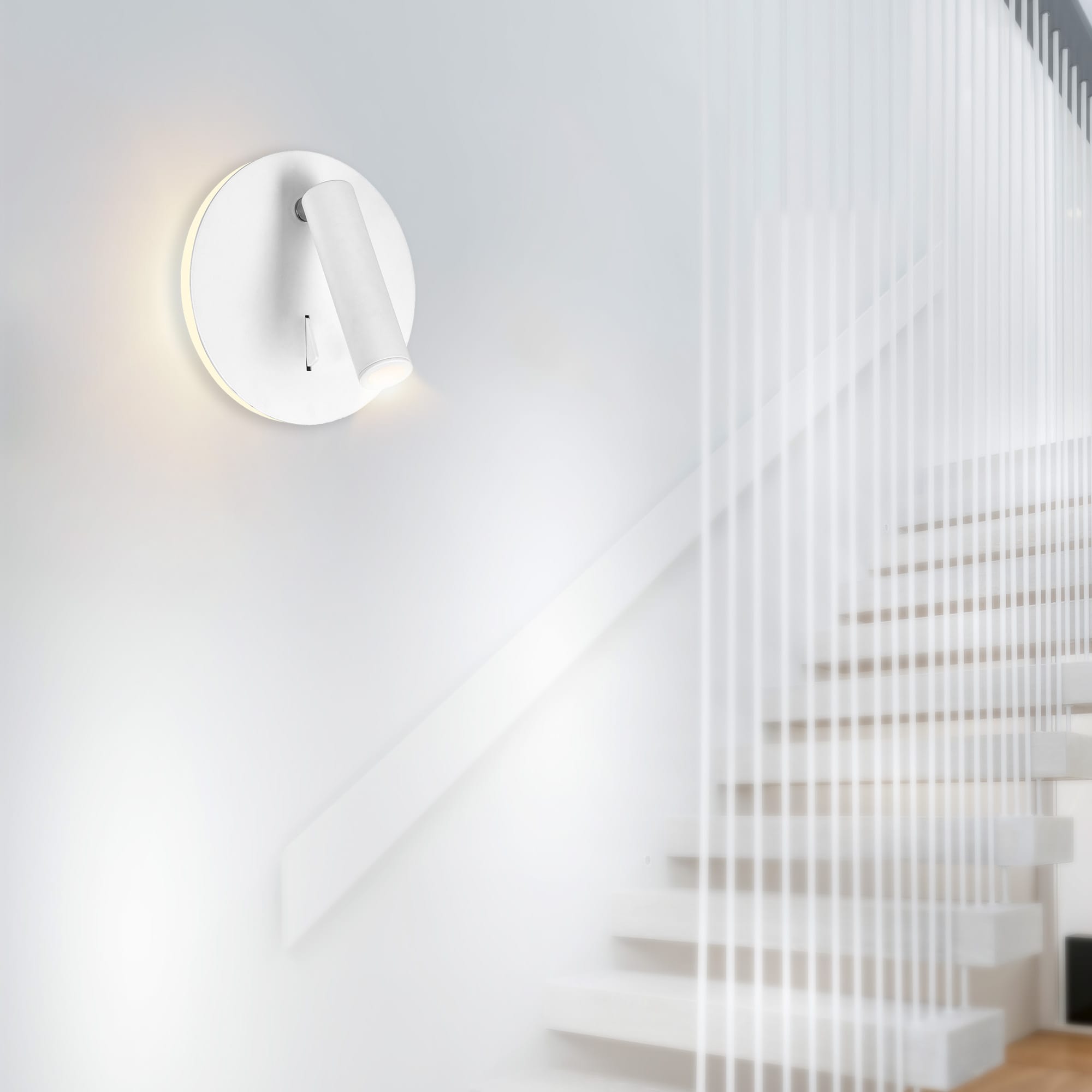 CWI Lighting 1241W6-103 Private I 6-in W 1 -Light Matte White Integrated LED Wall Sconce