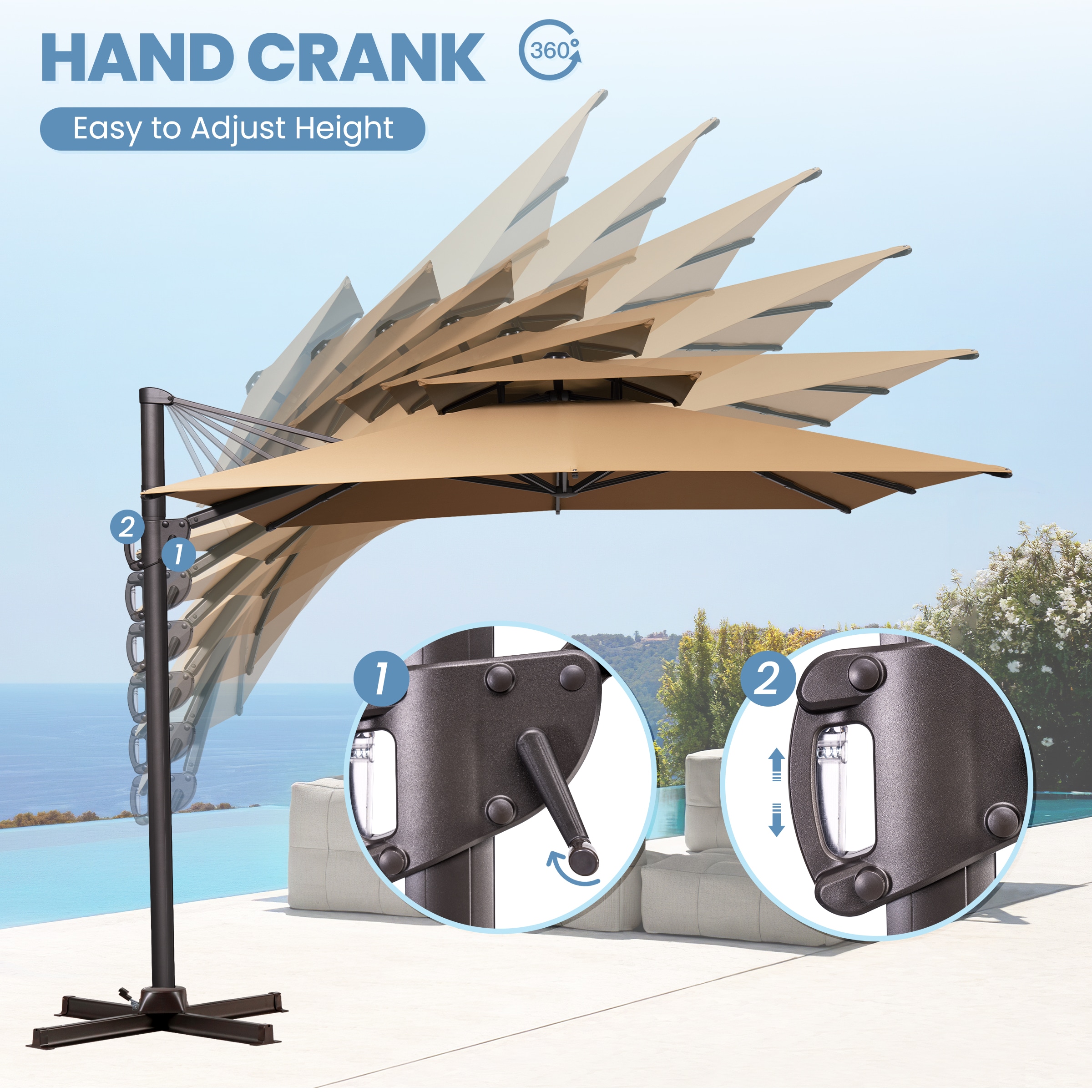 Crestlive Products CL-PU048TAN Umbrellas-2 - View #8