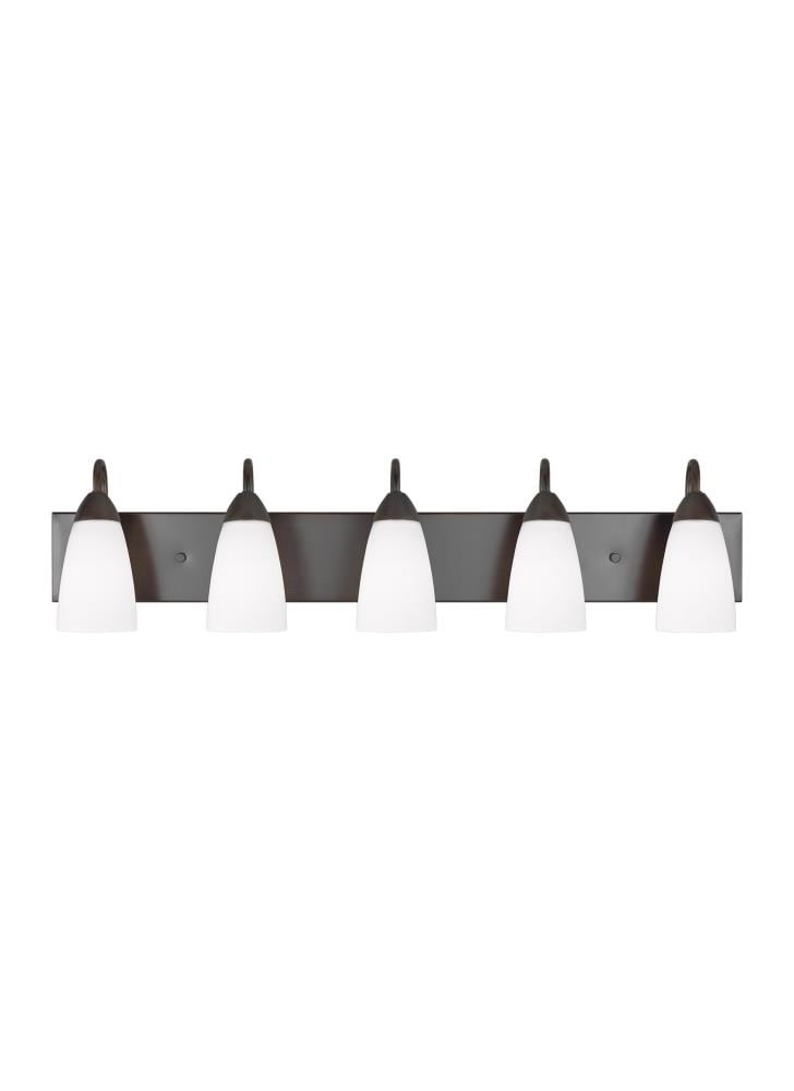 Generation Lighting 4420205EN3-710 Seville 35.8750-in 5 -Light Bronze Traditional Vanity light