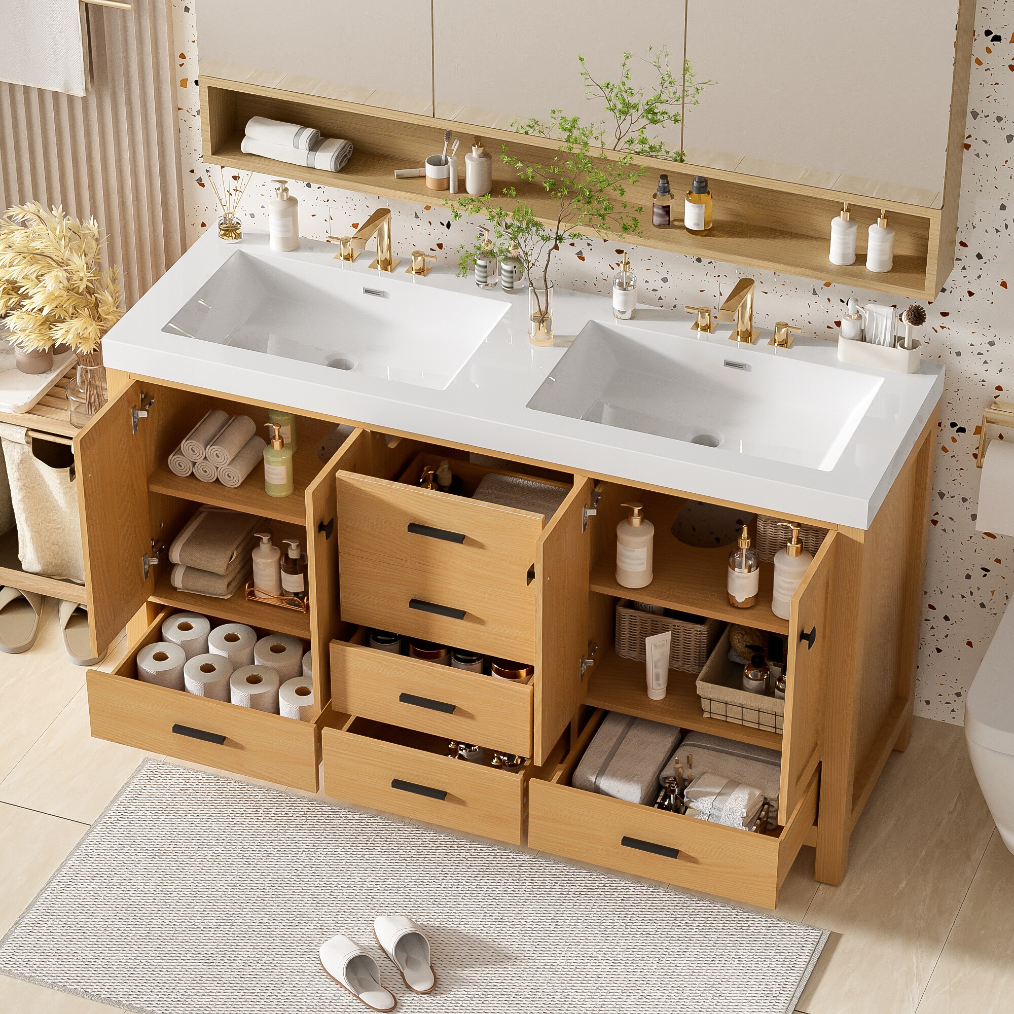 CASAINC CA-GLS00109 Bath-Vanity-Combo - View #3