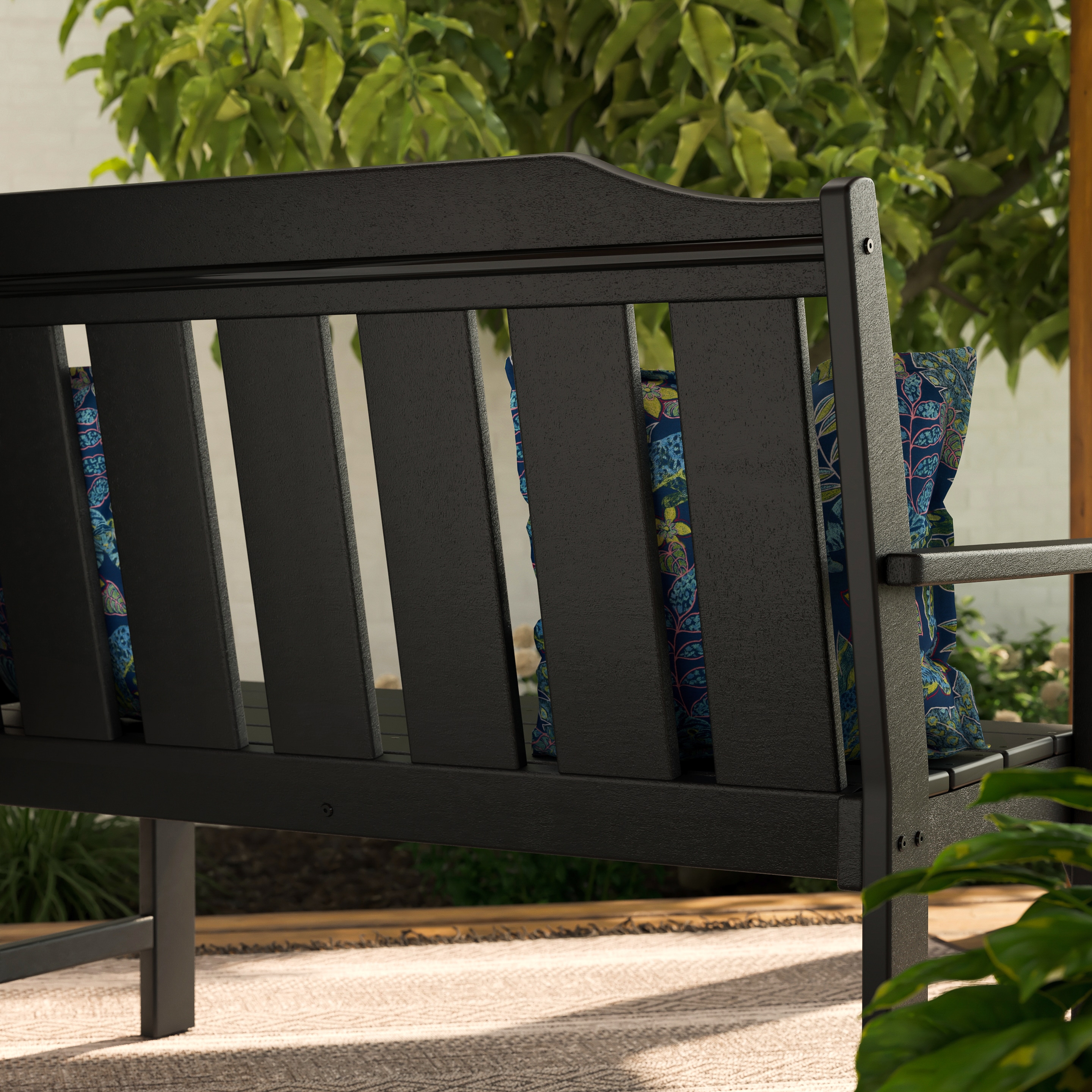 allen + roth by POLYWOOD ARBN48BL benches - View #4