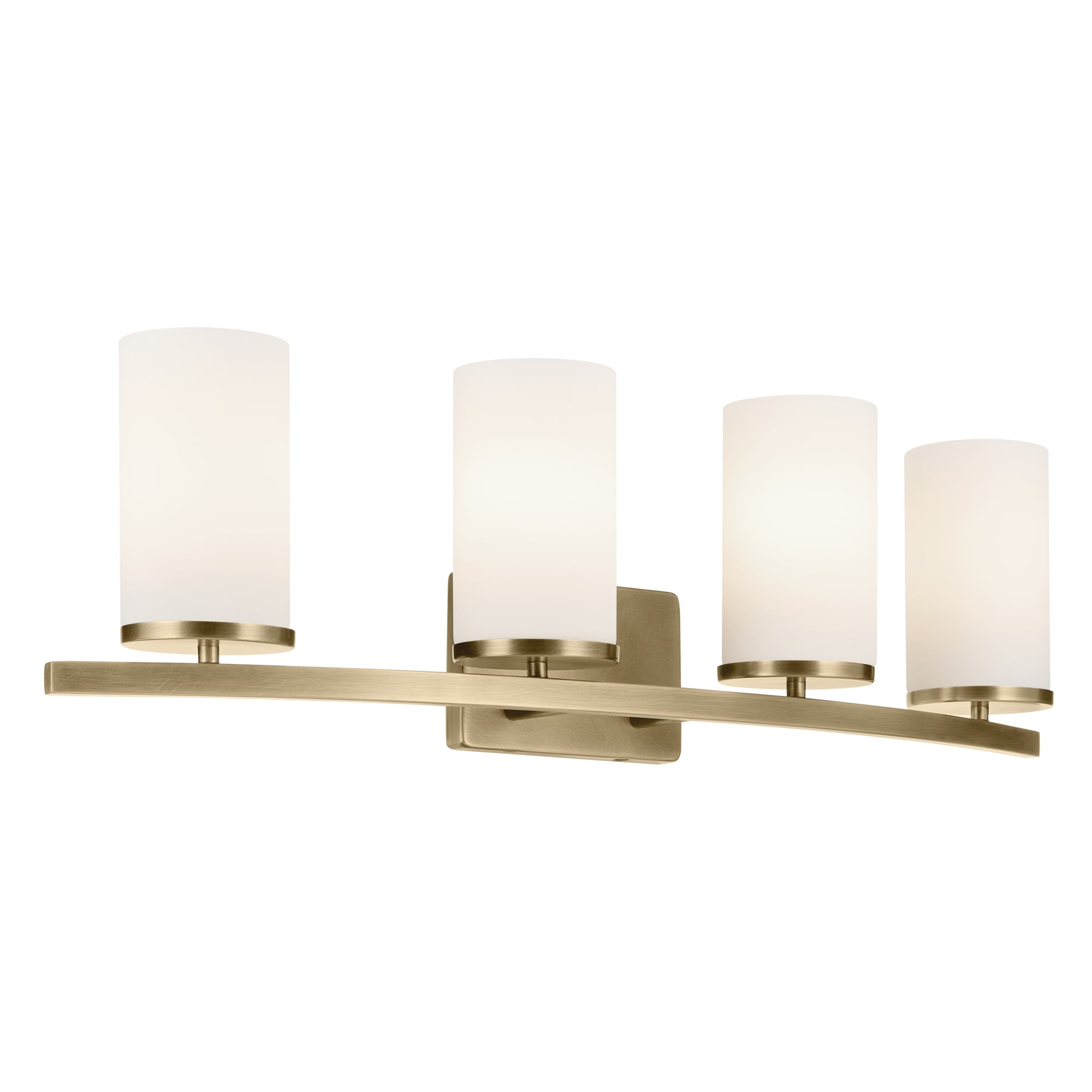 Kichler 45498NBR Crosby 31.25-in 4 -Light Gold Modern/contemporary Vanity light