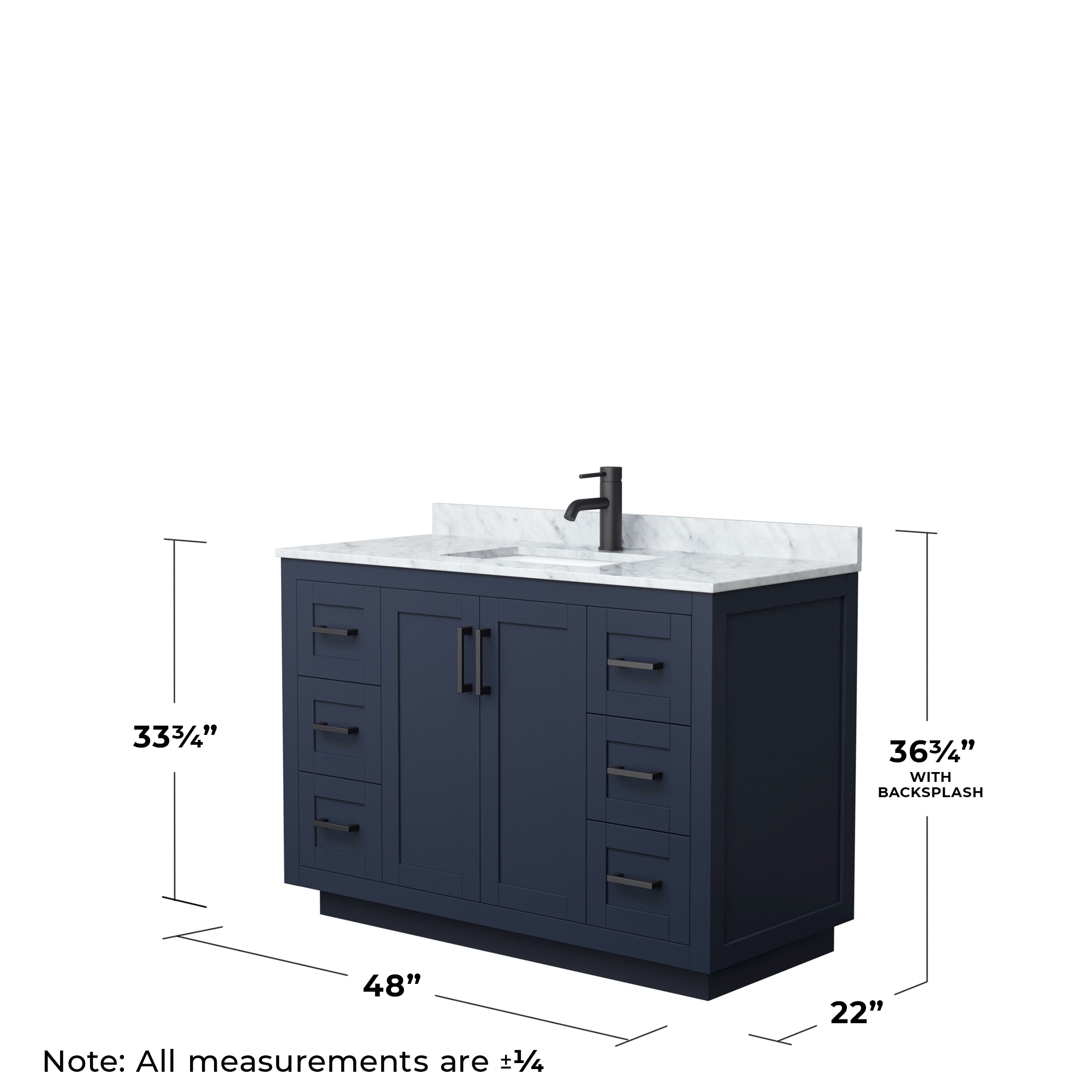 Wyndham Collection WCF292948SBBCMUNSMXX Bath-Vanity-Combo - View #5