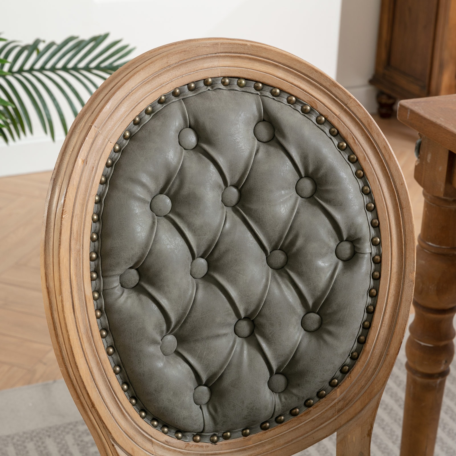 Hrinhom HC-W7004-OLIVE GREEN Dining-Chairs - View #5