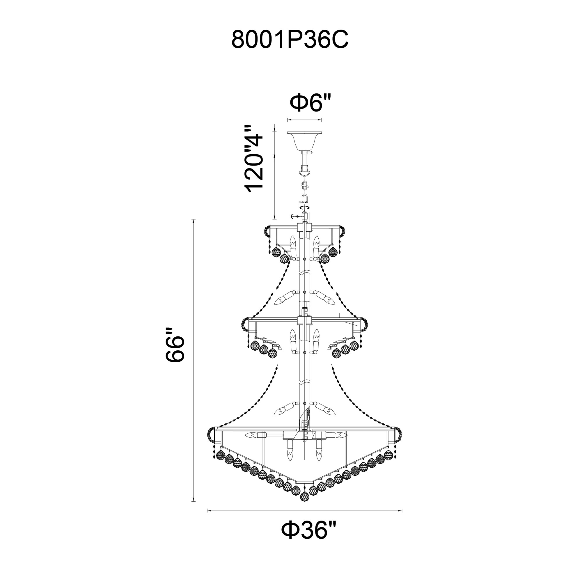 CWI Lighting 8001P36G b090015 - View #8