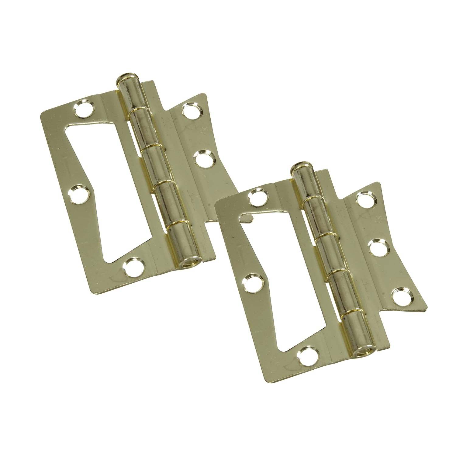 National Hardware N244-780 V535 Surface-Mounted Hinges in Brass 2 pack #N244-780-93F7