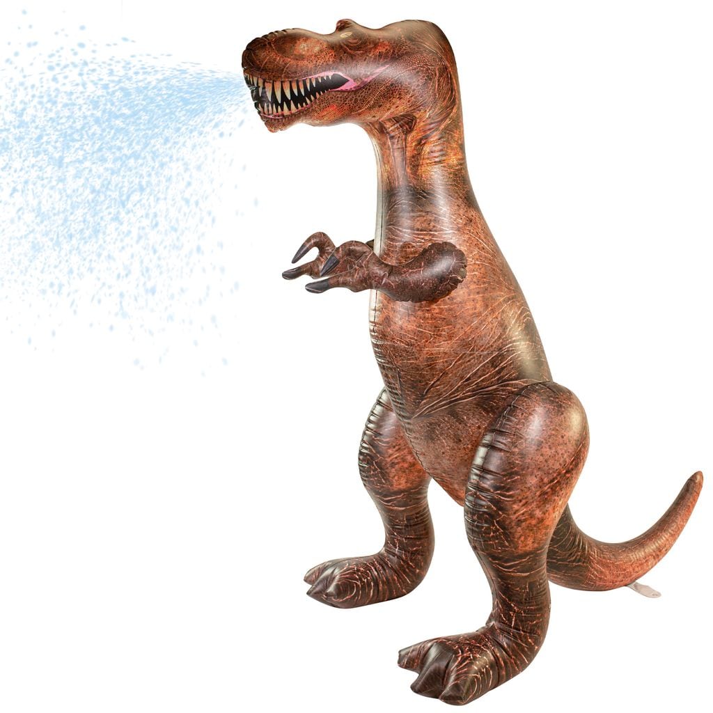 Giant Brown PVC T-Rex Sprinkler Over 6 Feet Tall