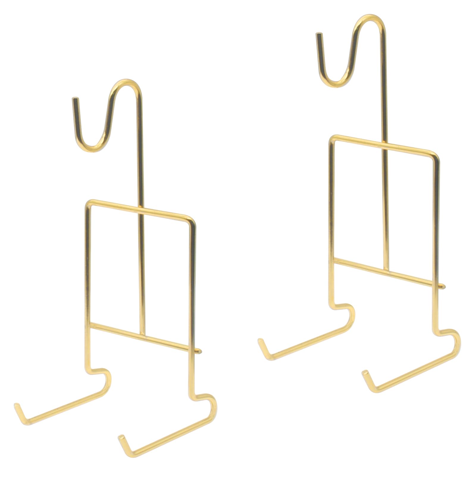 Aoibox  2 Piece Gold Metal Teacup and Plate Display Easel Holders Saucer Rack Stand for Storage and Decorative