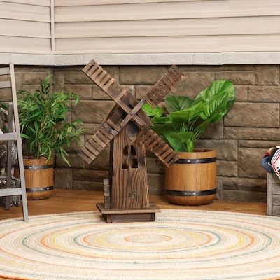 Sunnydaze Decor Outdoor, Decorative Wooden Garden Windmills