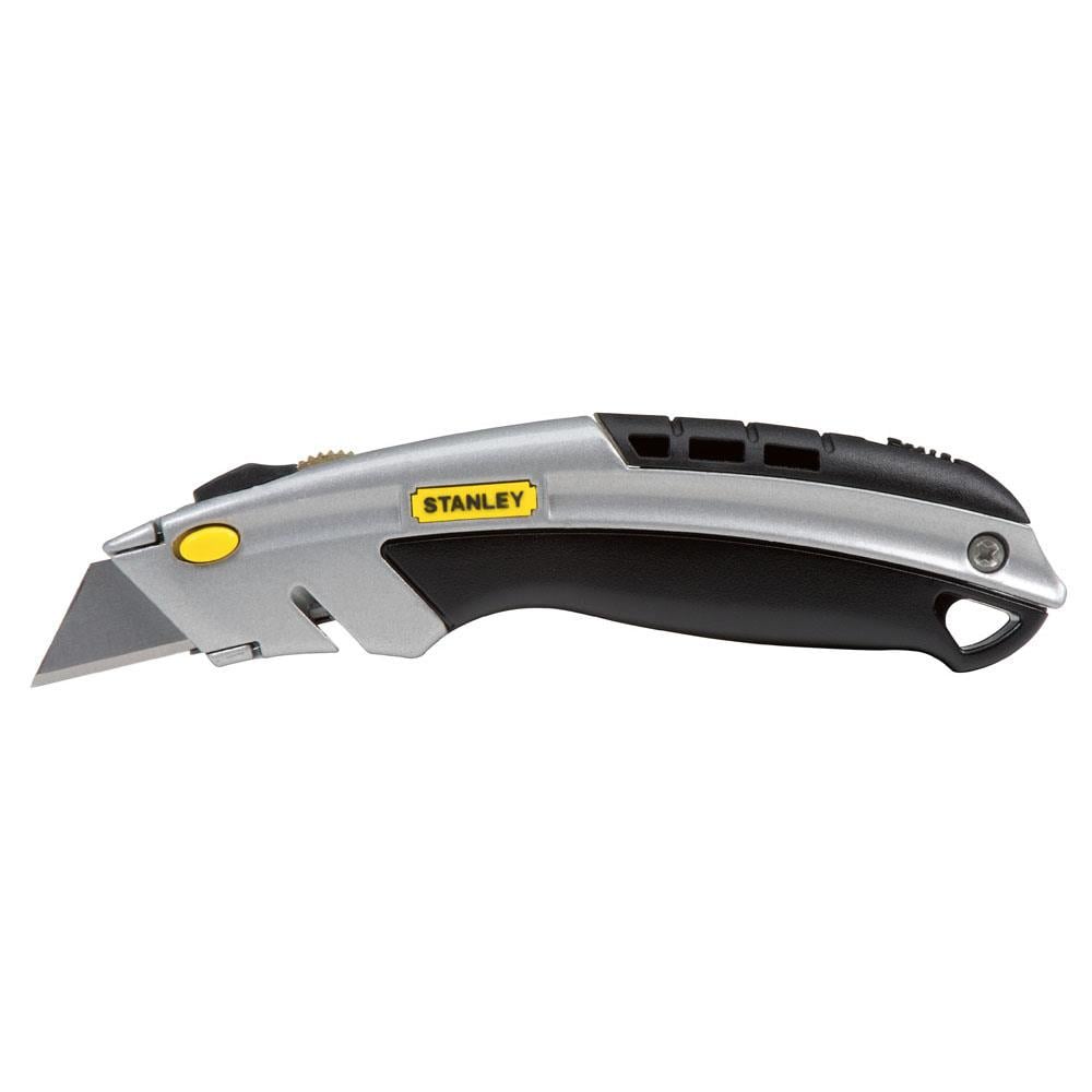 Stanley 10920 3/4-in 3-Blade Retractable Utility Knife with On Tool Blade Storage
