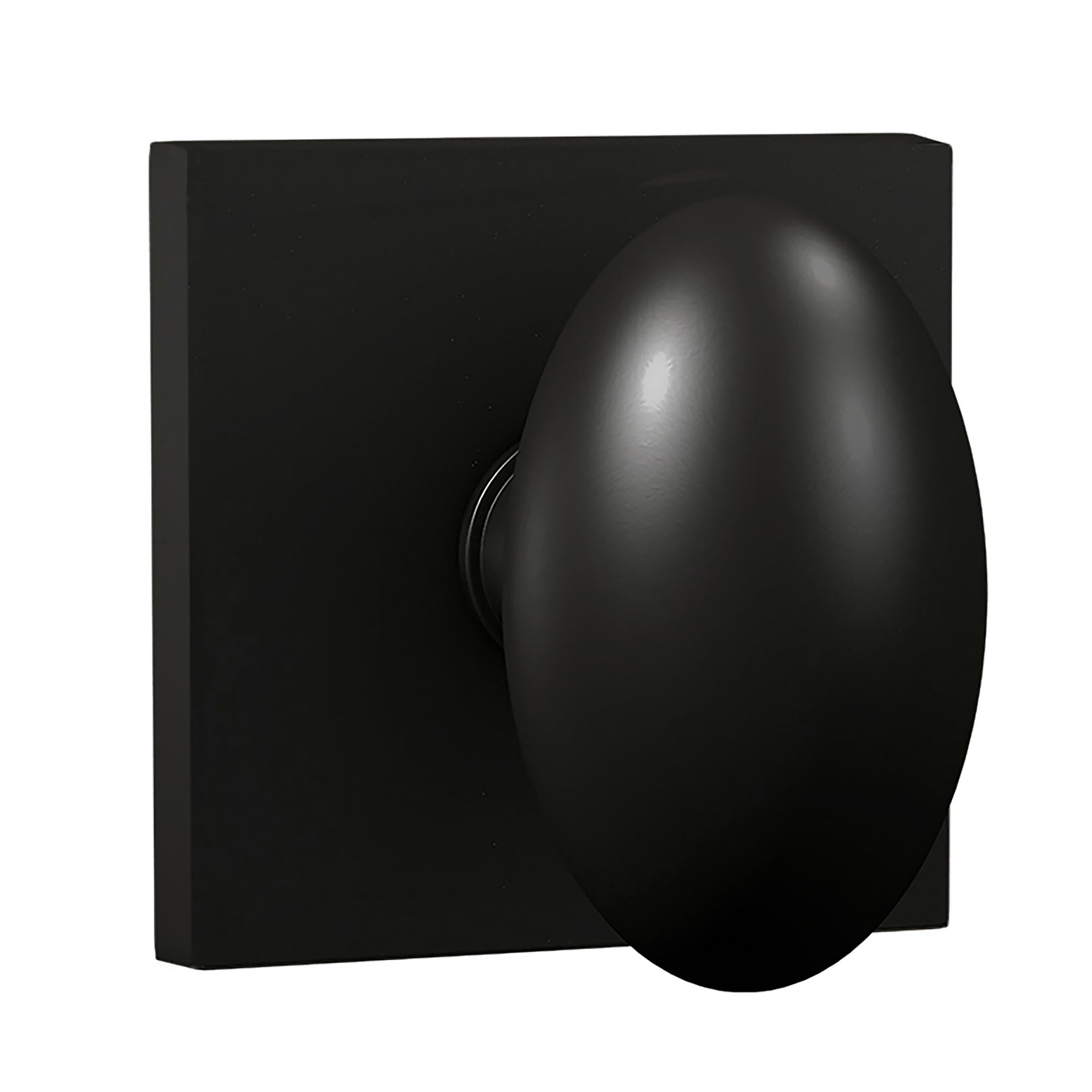 Delaney Hardware BV905-725 Bravura Matte Black Interior No deadbolt Dummy door knob Single pack
