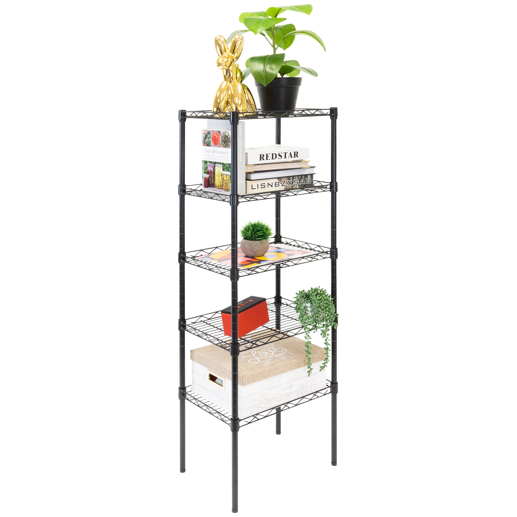 16.5-in W x 12-in D x 48.5-in H Heavy Duty Stainless steel Metal Utility Shelving Unit