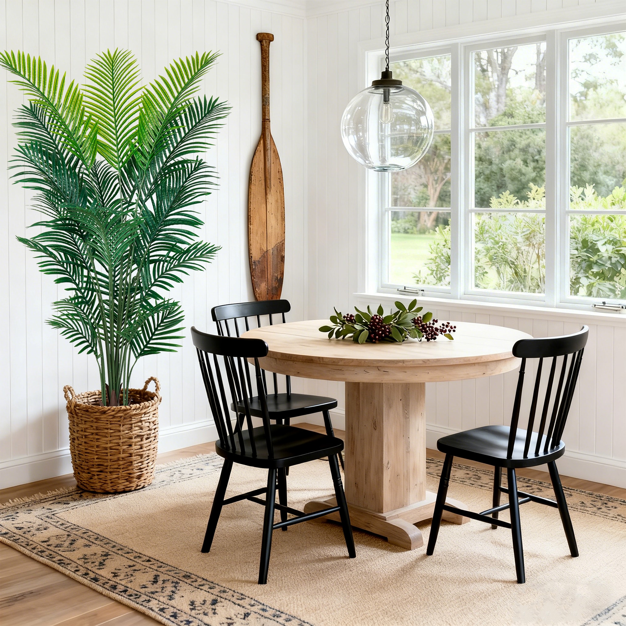 Vitalismo 6ft Artificial Palm Tree Potted Faux Areca Palm Greenery ...