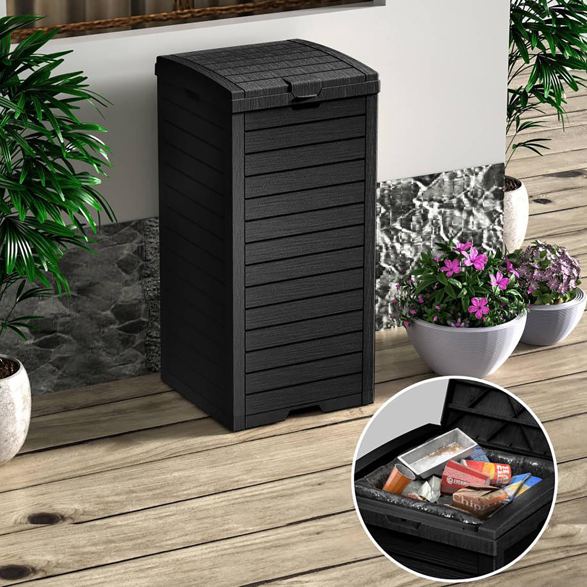 Clihome CL-BT31700BK1 Vinyl-Resin-Storage-Buildings - View #3