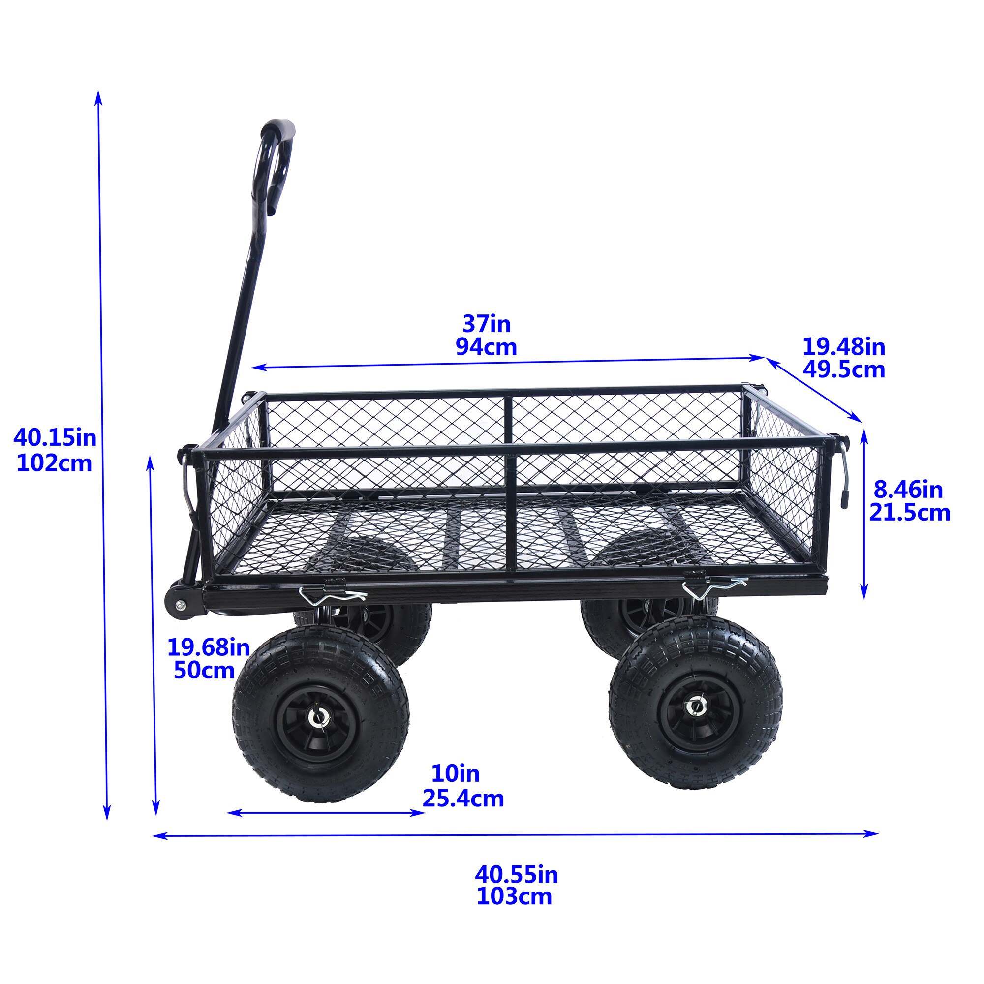 SINOFURN SYB010029BK Yard-Carts - View #5