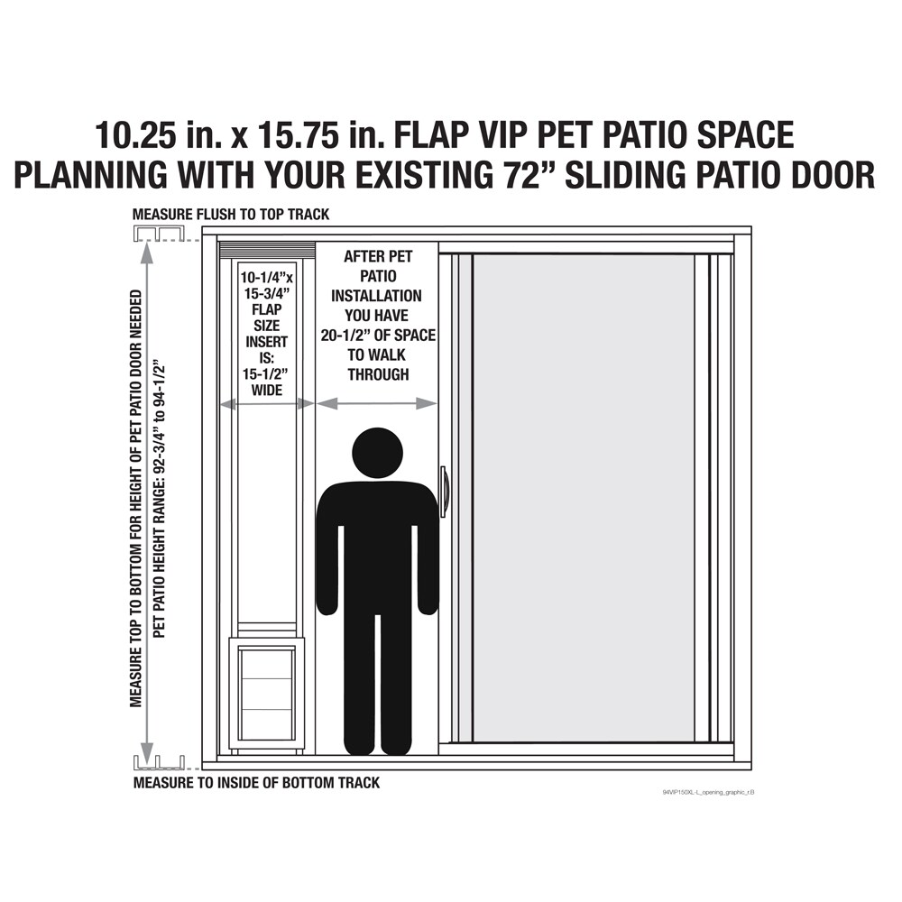 Ideal pet products vip 2025 vinyl insulated pet patio door