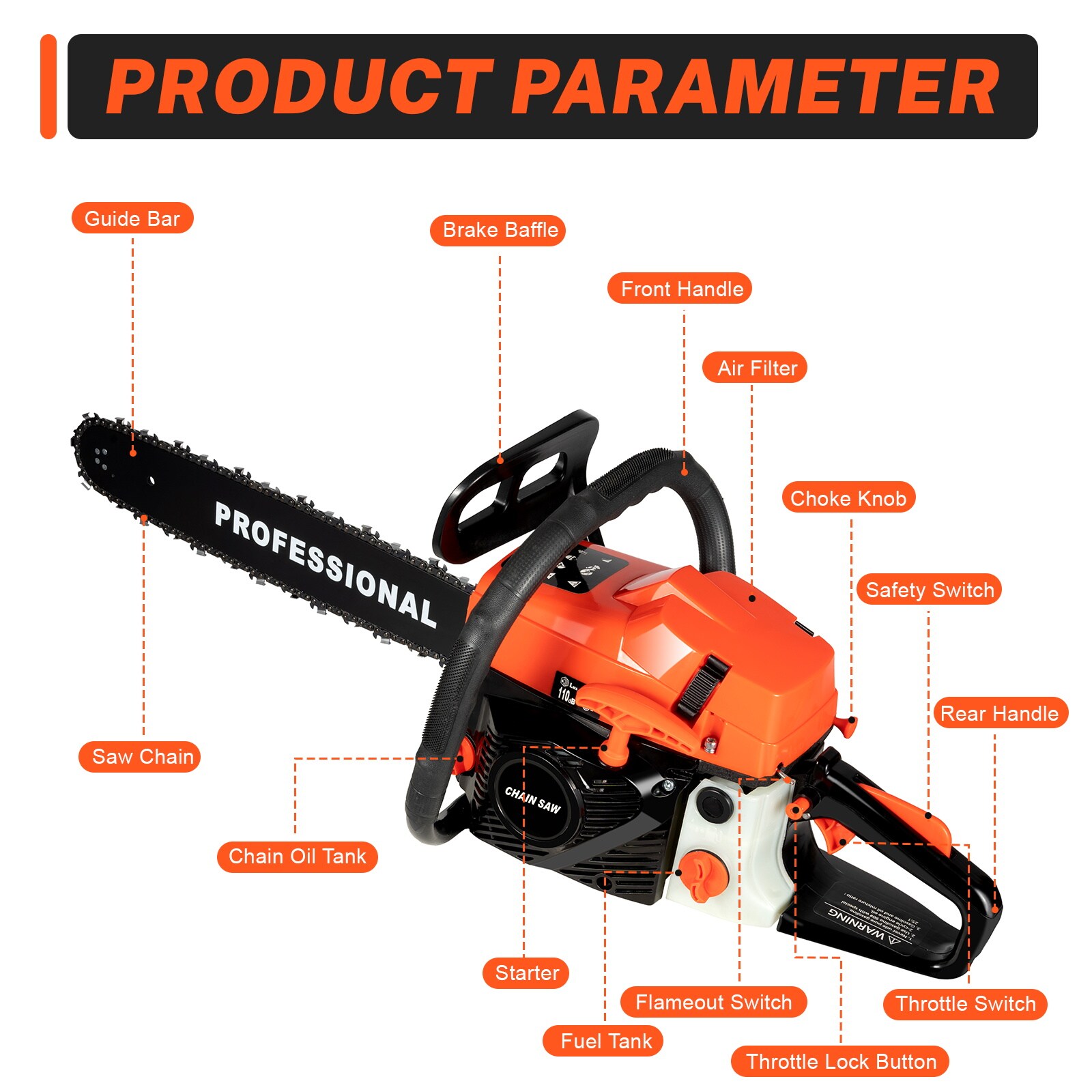 CNCEST OT-ZJGJ-4560 Cordless-Chainsaw - View #6