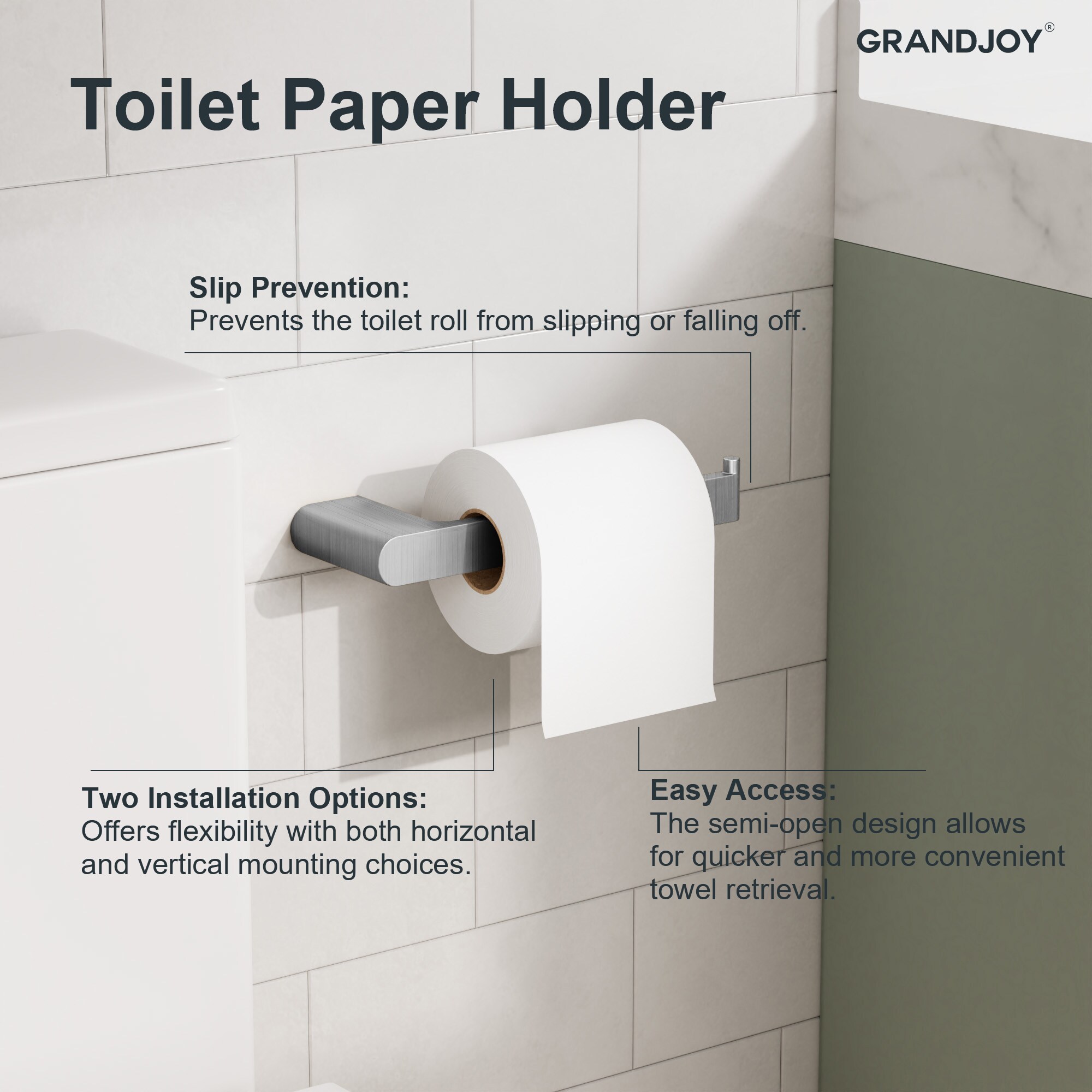 GRANDJOY SGF20GJ-02-BN Decorative-Bath-Hardware-Kits - View #7
