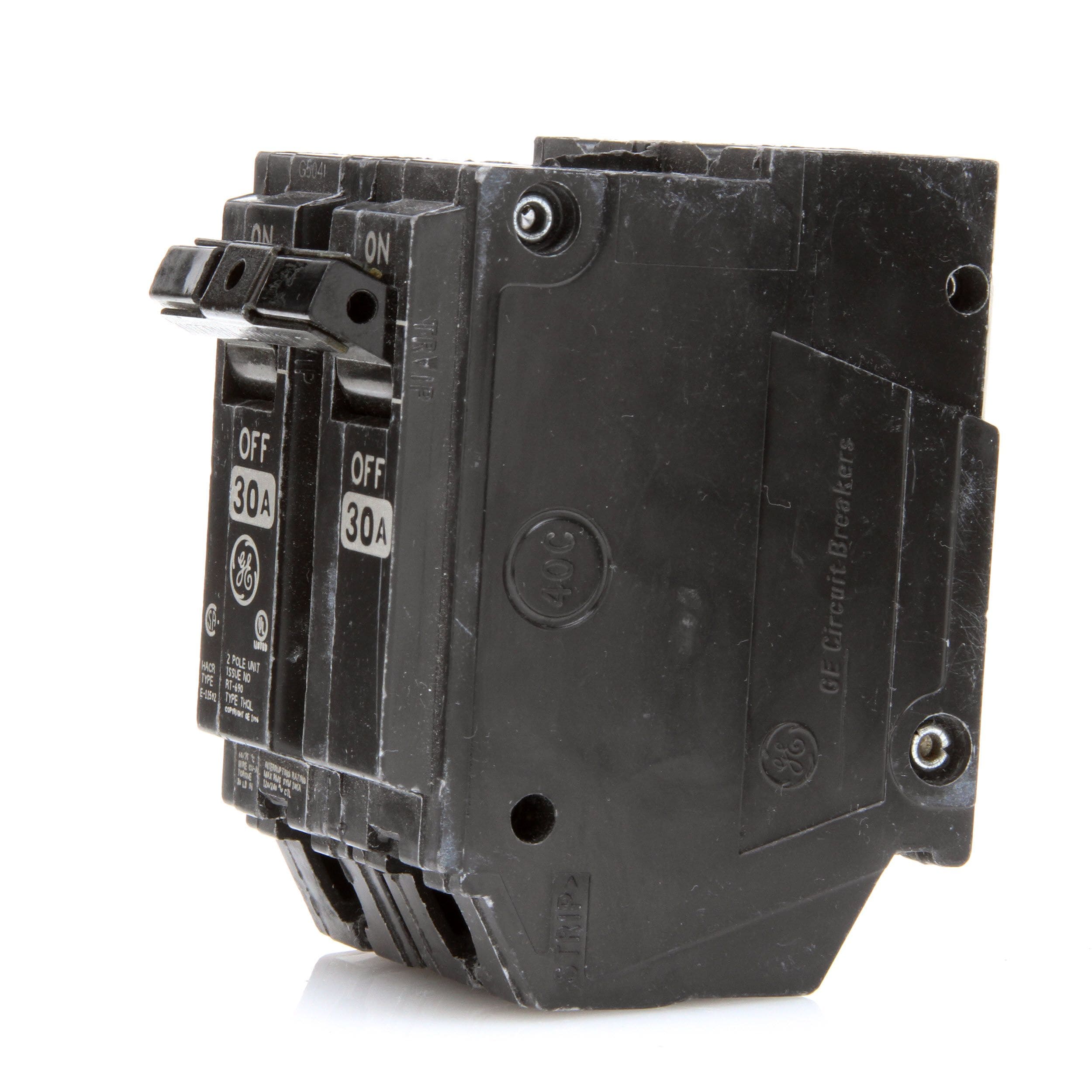 GE THQP230 30A 2 pole 1 inch Circuit Breaker 