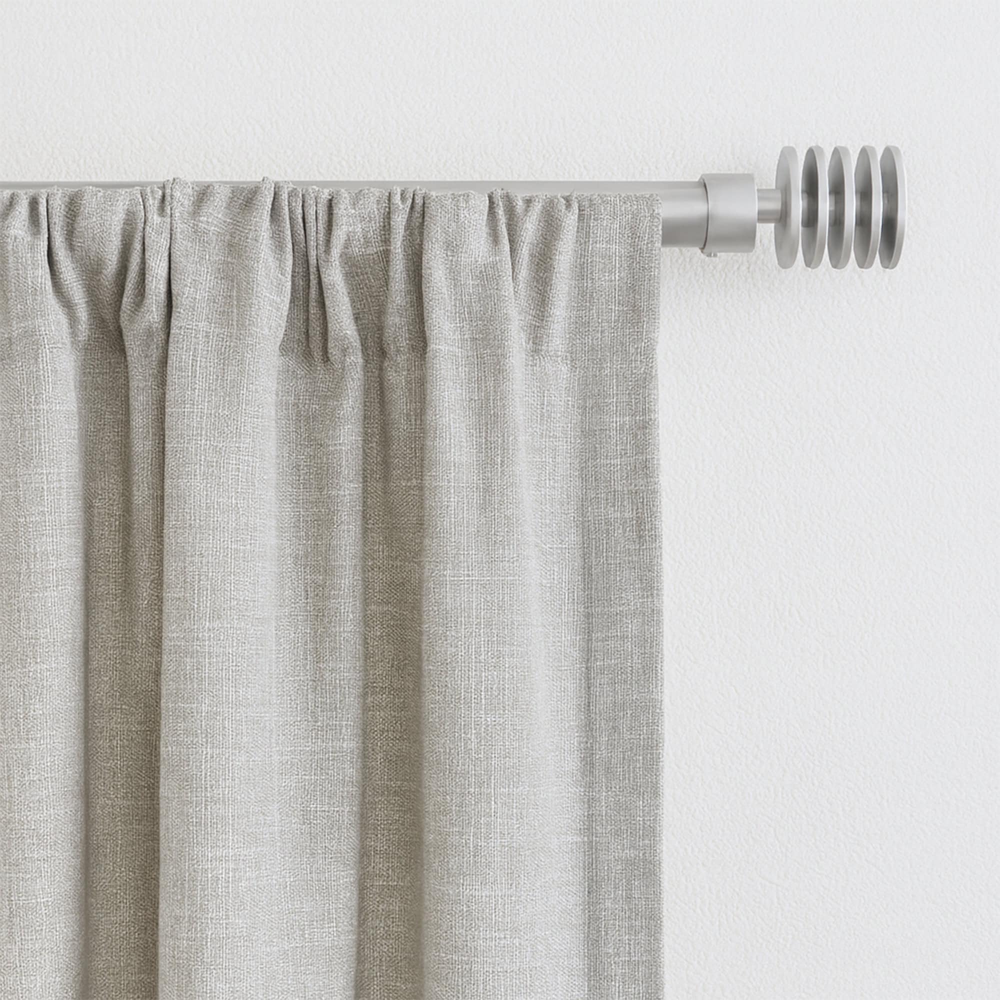 EVIDECO FRENCH HOME GOODS 50-in Adjustable Single Curtain Rod - with ...