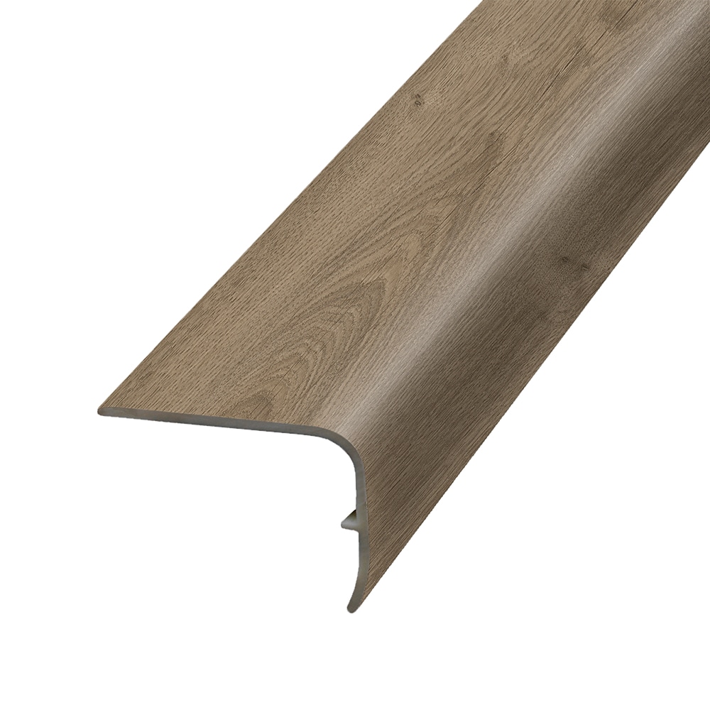 Project Source LVSNP-07922 1.88-in x 78.7-in x 1.32-in Dresden Prefinished Vinyl Overlap Stair Nosing