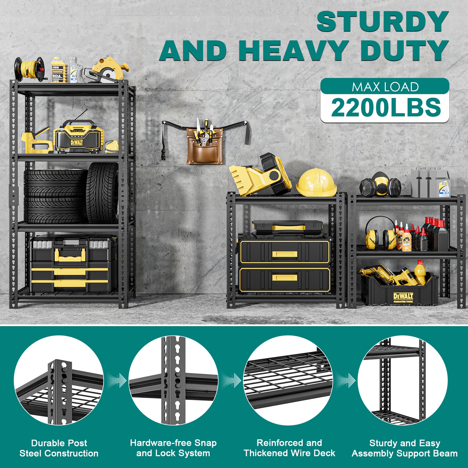 Esazn I1600052-BKGS-MLYU Free-Standing-Shelving - View #3